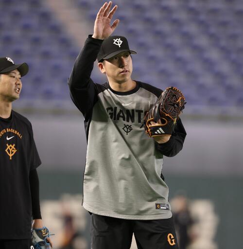 【巨人】大勢が試合前練習合流　４月31日の試合欠場、阪神３連戦同行せずジャイアンツ球場で調整