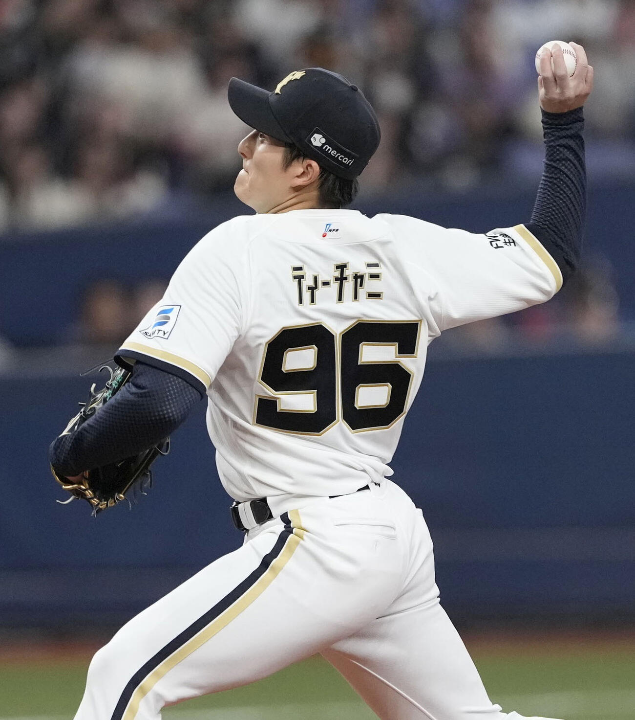 ロッテ戦に先発したオリックス・高島＝京セラドーム(共同)