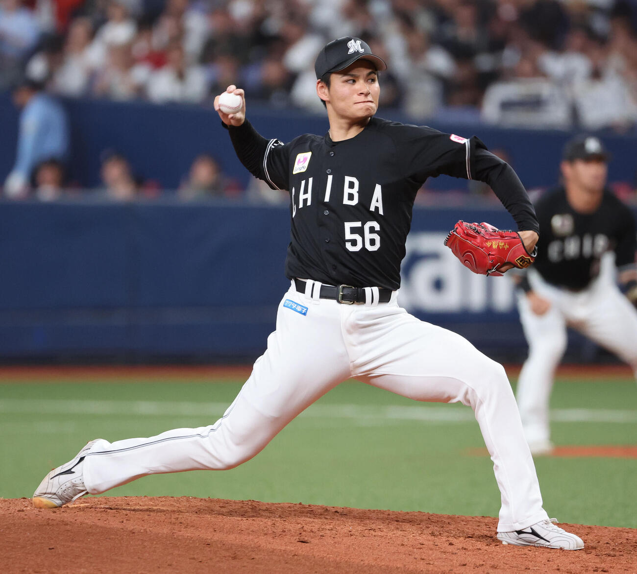 オリックス対ロッテ　ロッテ2番手の中森俊介（撮影・西尾就之）