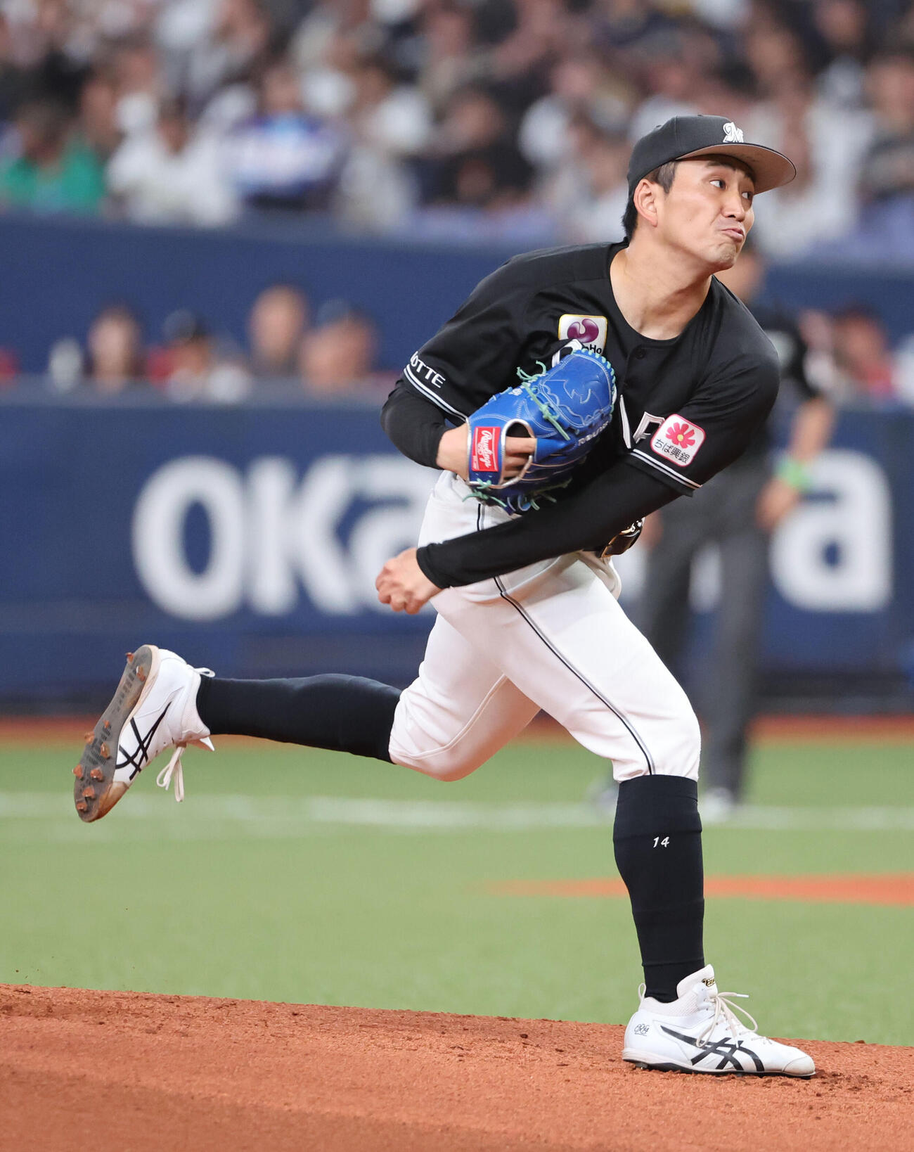 オリックス対ロッテ　ロッテ先発の小島和哉撮影・西尾就之）
