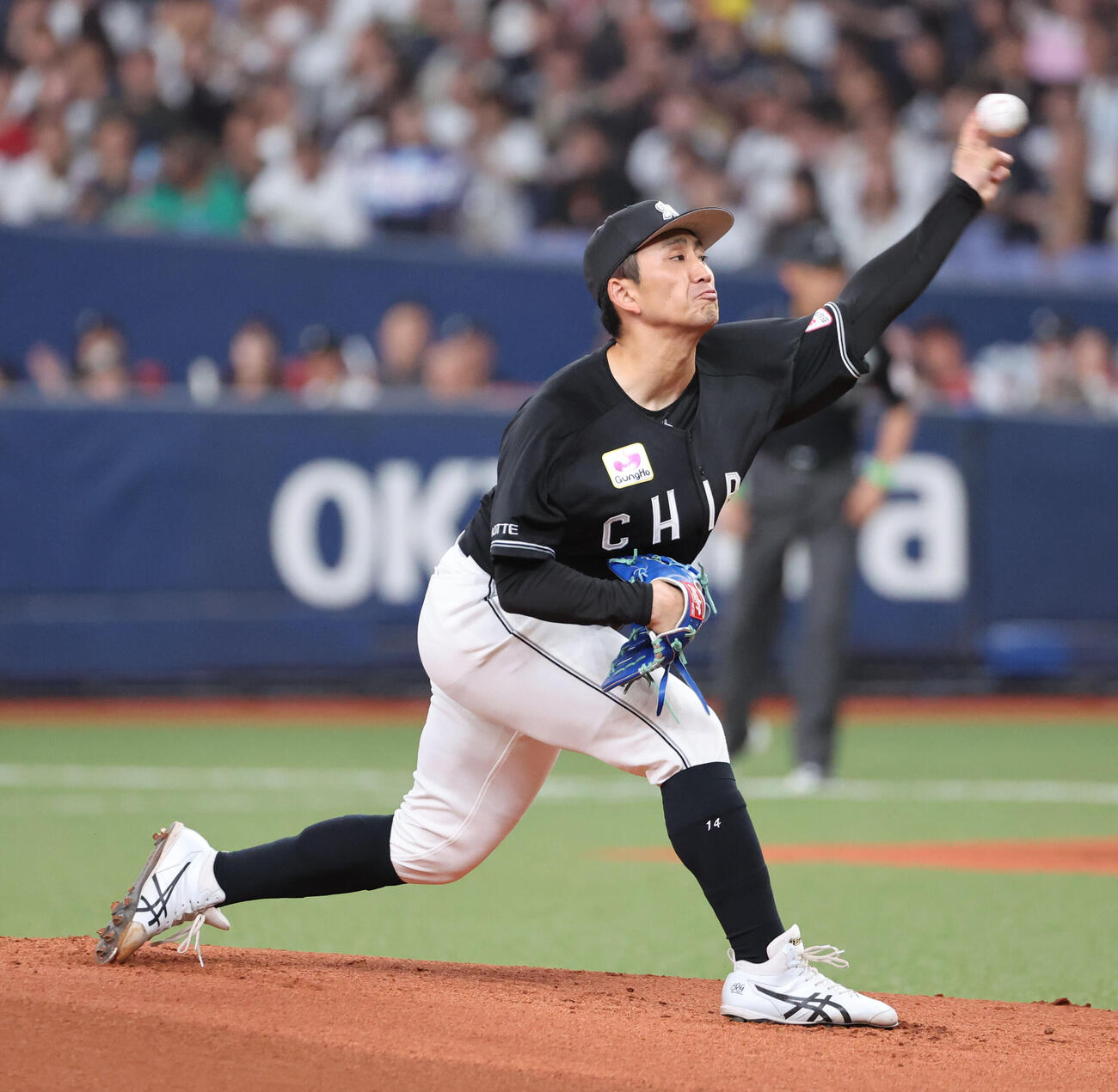 オリックス対ロッテ　ロッテ先発の小島和哉撮影・西尾就之）
