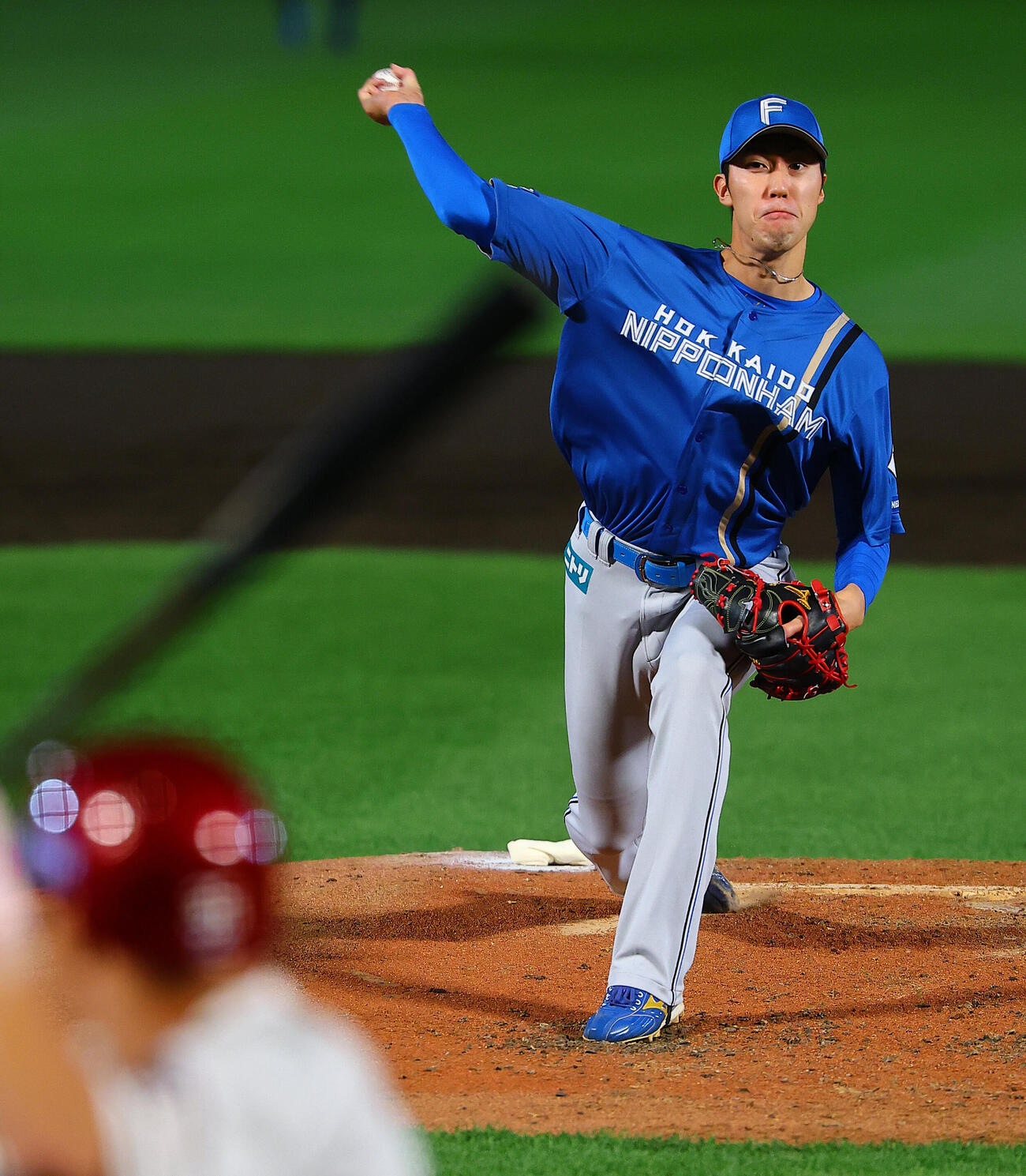 楽天対日本ハム　日本ハム先発の福島蓮（撮影・野上伸悟）