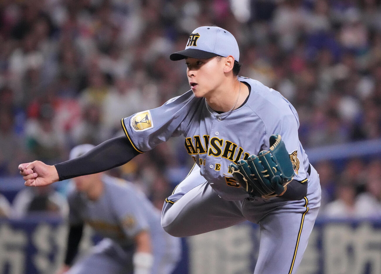 中日対阪神　1回裏　登板する阪神先発の早川太貴（撮影・森本幸一）