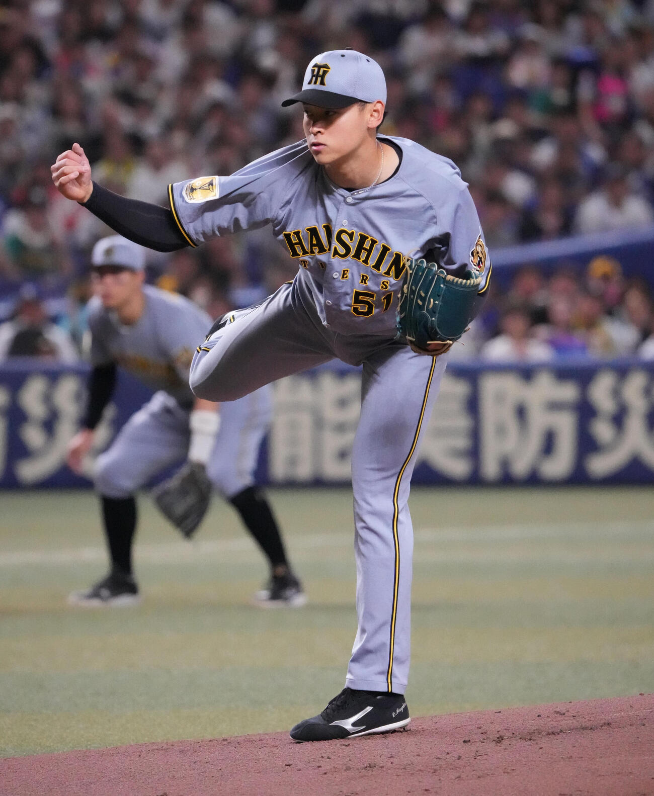 中日対阪神　1回裏　登板する阪神先発の早川太貴（撮影・森本幸一）