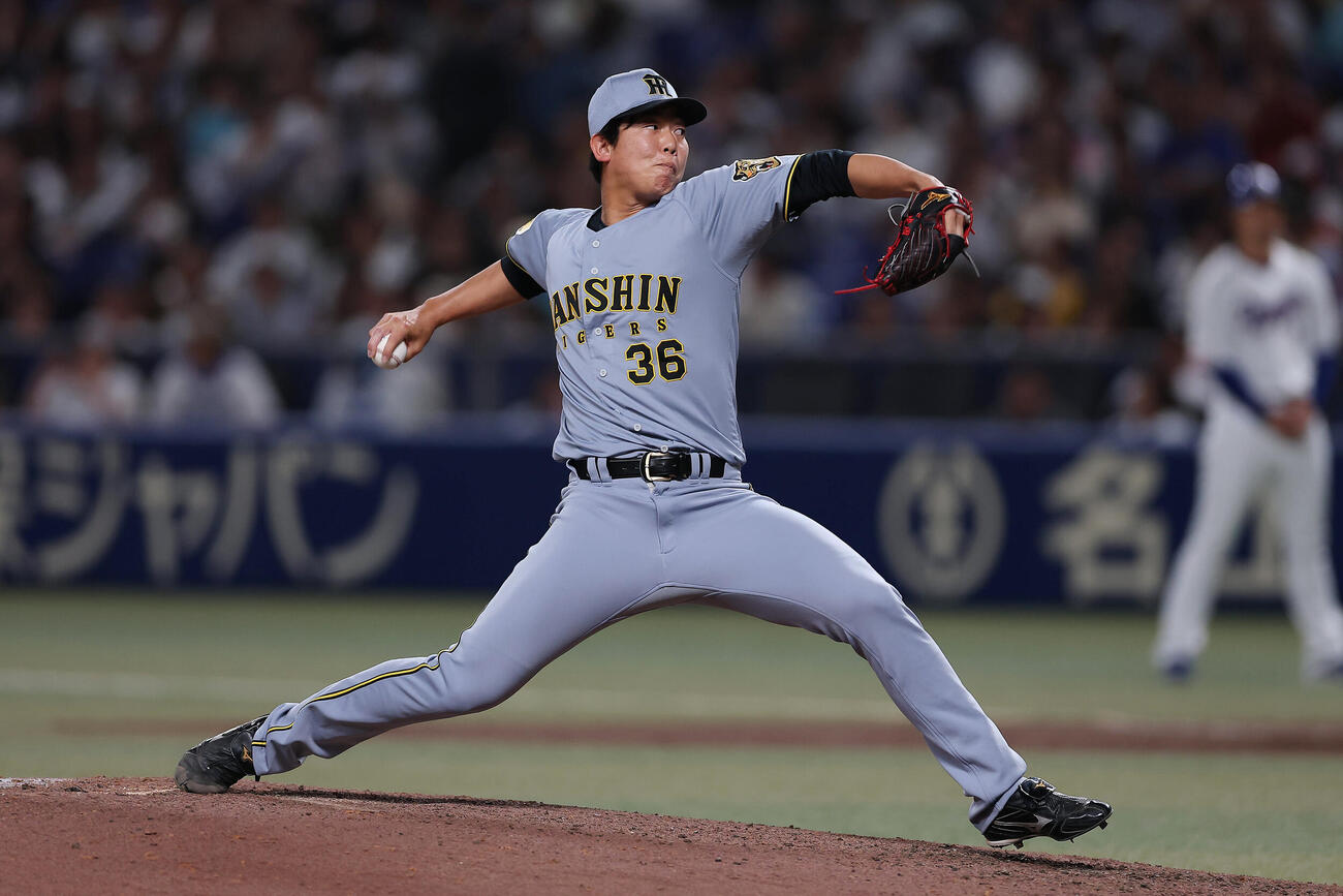 中日対阪神　阪神3番手の畠世周（撮影・前田充）