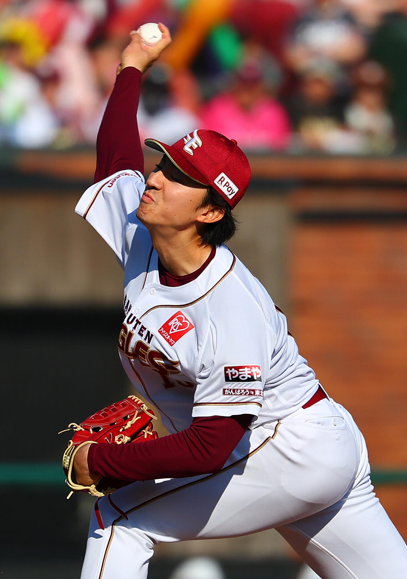 楽天対日本ハ　楽天先発の荘司康誠（撮影・野上伸悟）