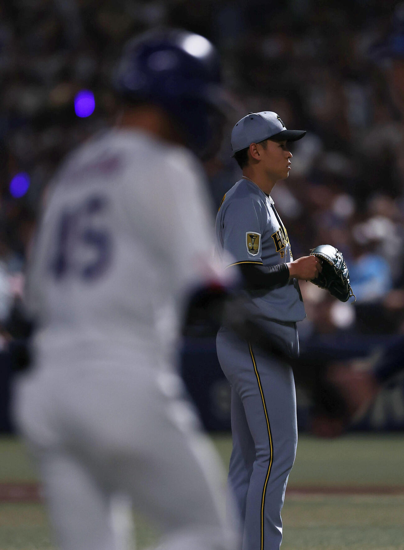 中日対阪神　4回裏中日無死、土田龍空に本塁打を浴びた早川太貴（撮影・前田充）