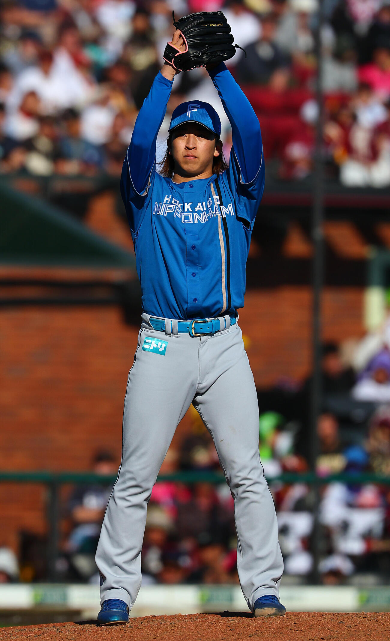 楽天対日本ハ　日本ハム先発の細野晴希（撮影・野上伸悟）