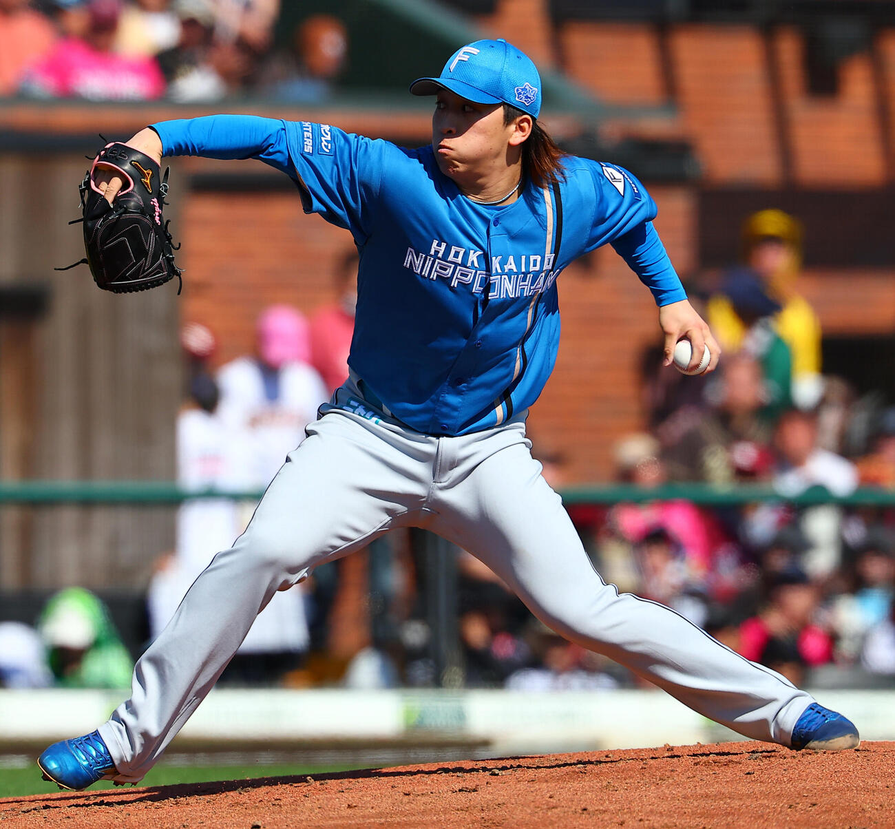 楽天対日本ハム　日本ハム先発の細野晴希（撮影・野上伸悟）