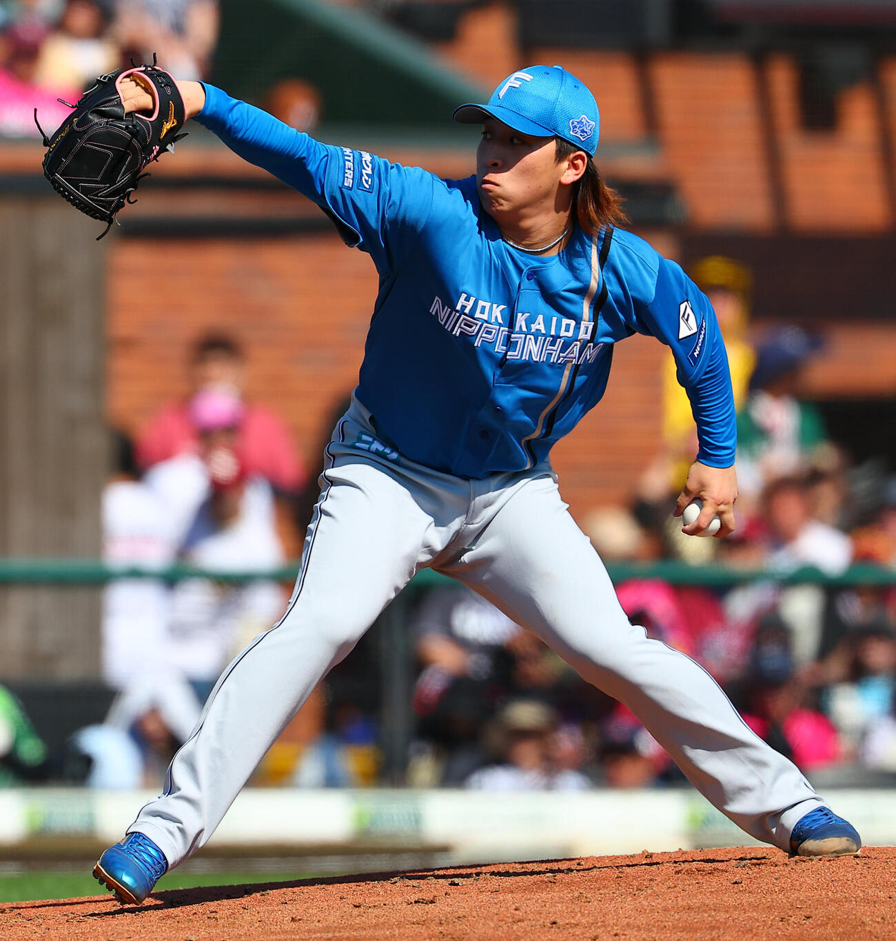 楽天対日本ハム　日本ハム先発の細野晴希（撮影・野上伸悟）