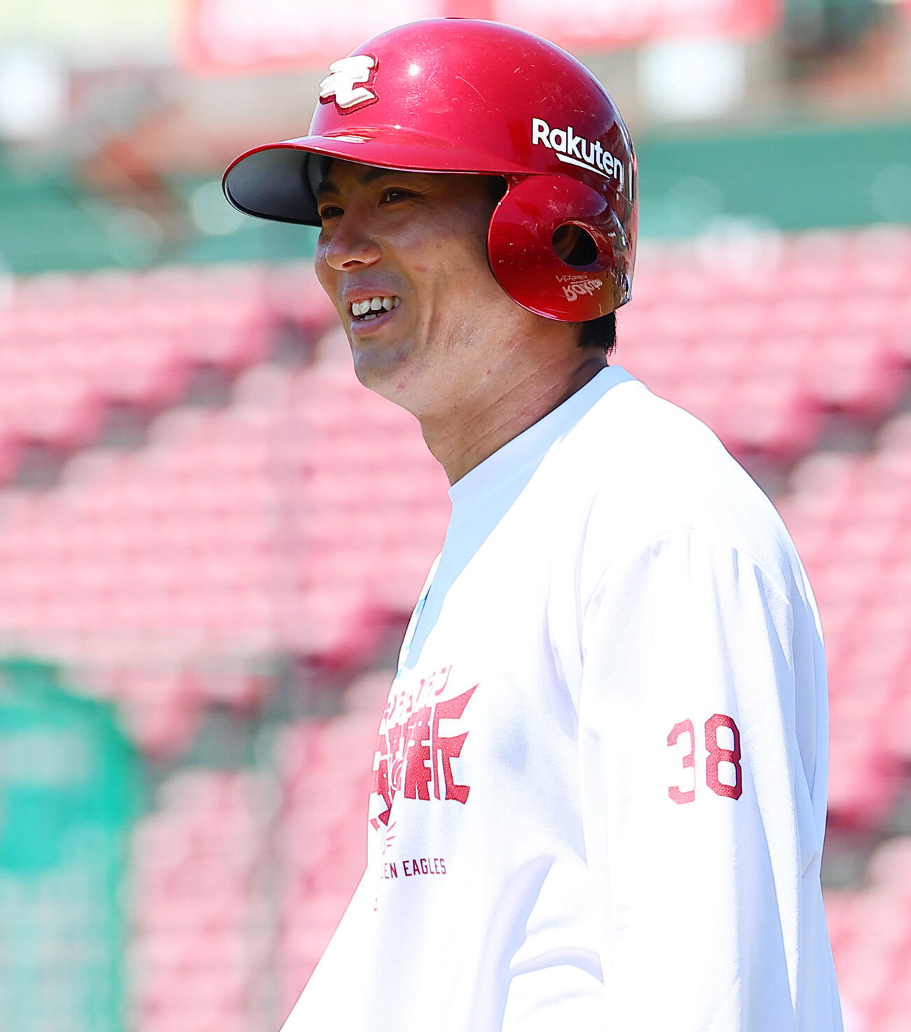楽天対日本ハム　1軍に合流した楽天佐藤直樹（撮影・野上伸悟）