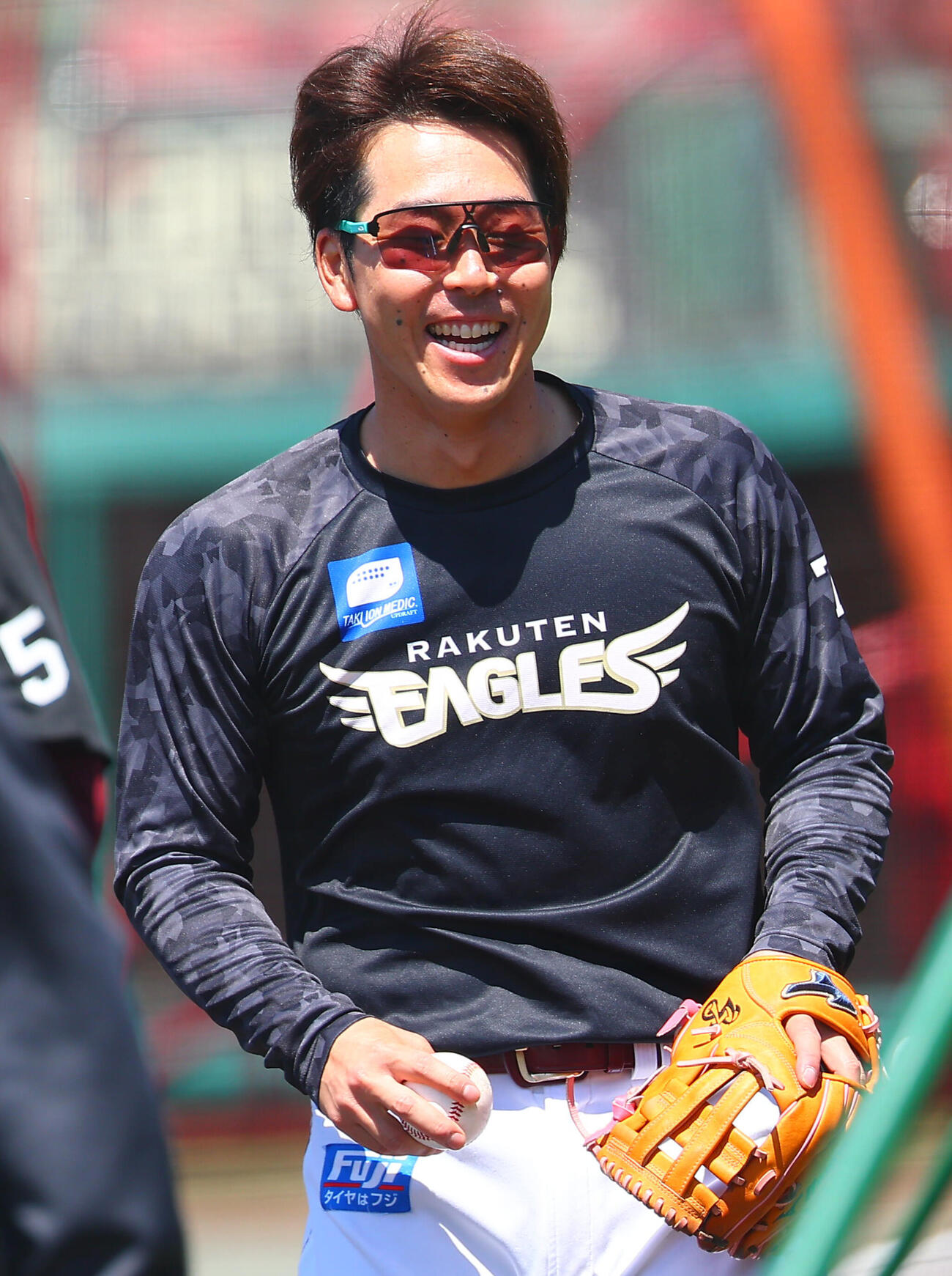 楽天対日本ハム　1軍に合流した楽天鈴木大地（撮影・野上伸悟）