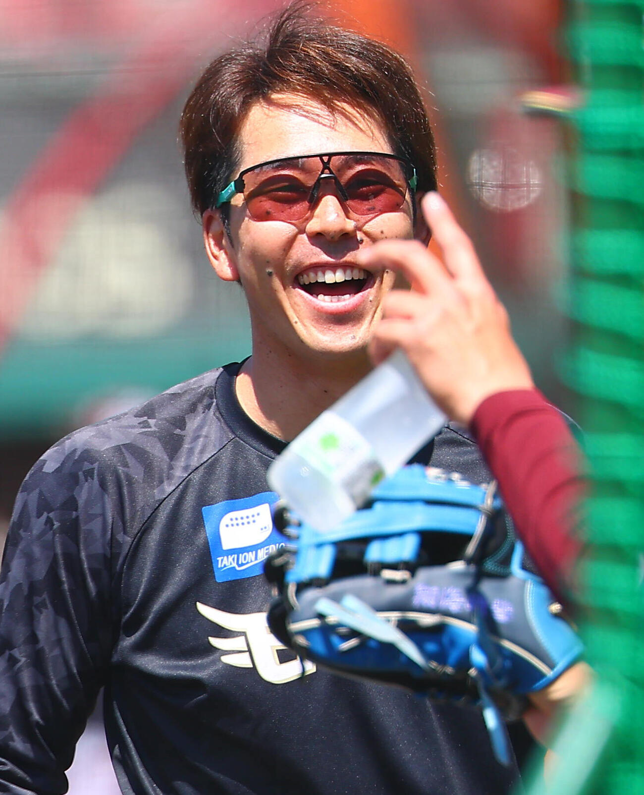 楽天対日本ハム　1軍に合流した楽天鈴木大地（撮影・野上伸悟）