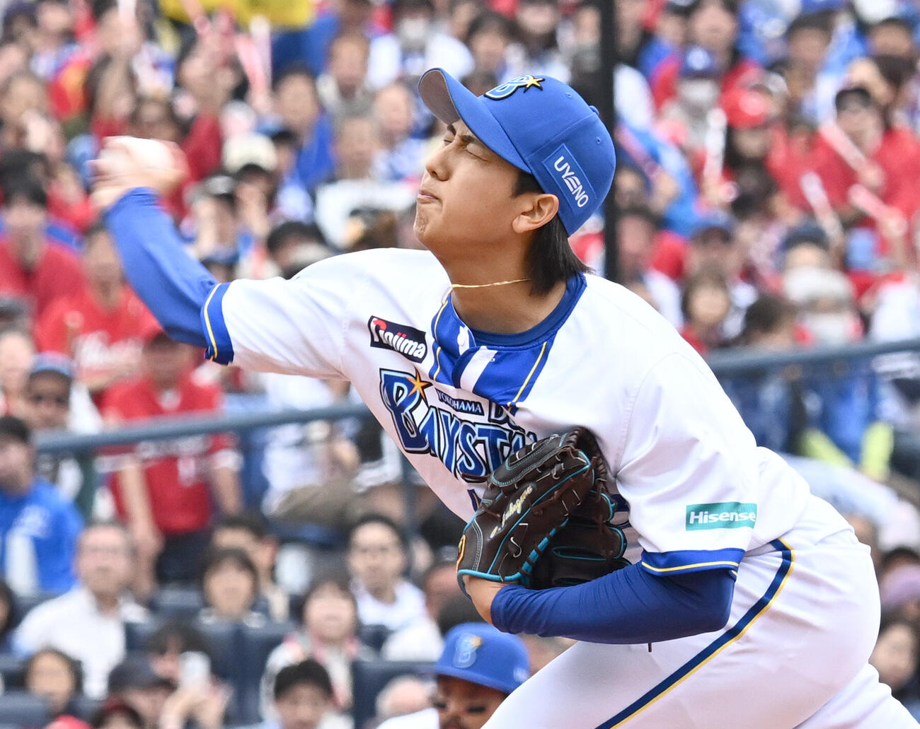 DeNA対広島　広島戦に先発したDeNA深沢鳳介（撮影・千葉一成）
