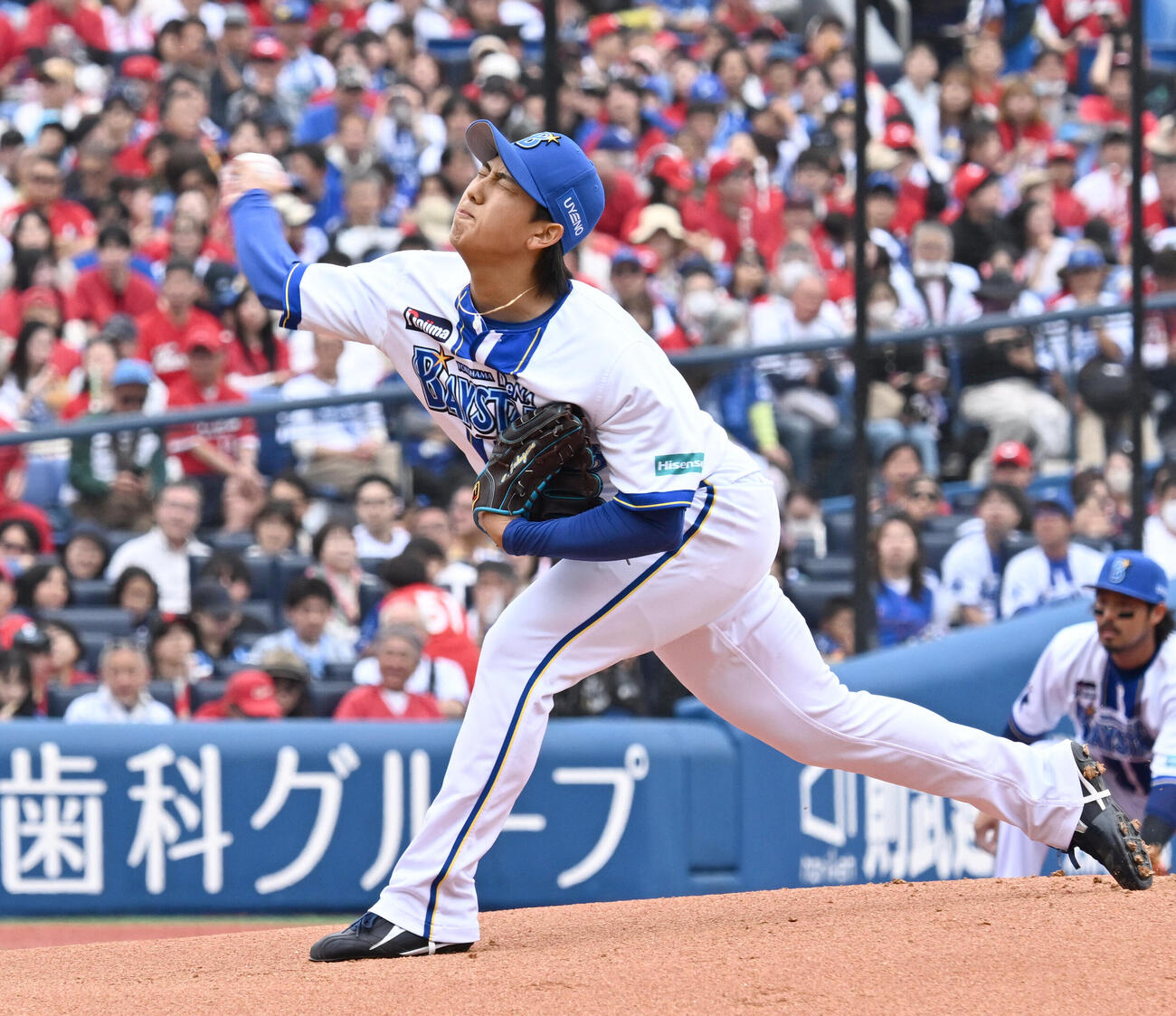 DeNA対広島　広島戦に先発したDeNA深沢鳳介（撮影・千葉一成）