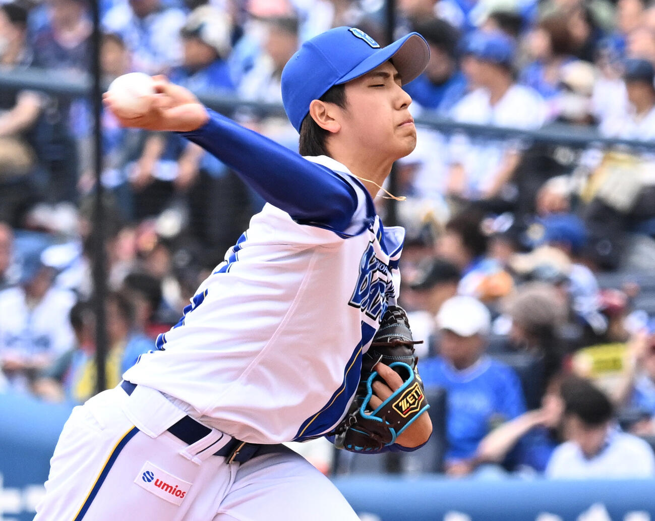 DeNA対広島　広島戦に先発したDeNA深沢鳳介（撮影・千葉一成）