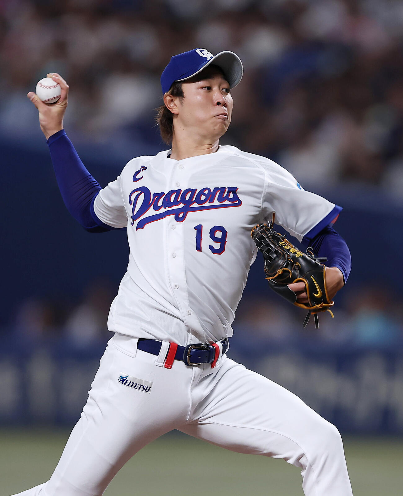 中日対阪神　力投する中日先発の高橋宏斗（撮影・前田充）