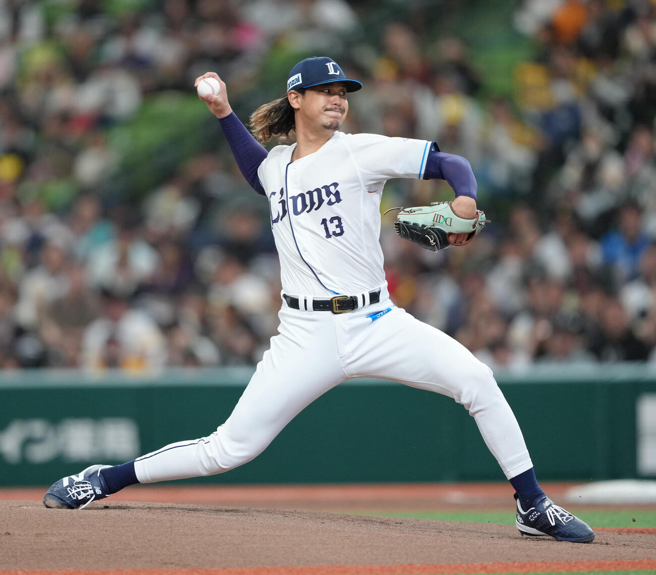 西武対ソフトバンク　西武先発の高橋光成（撮影・足立雅史）