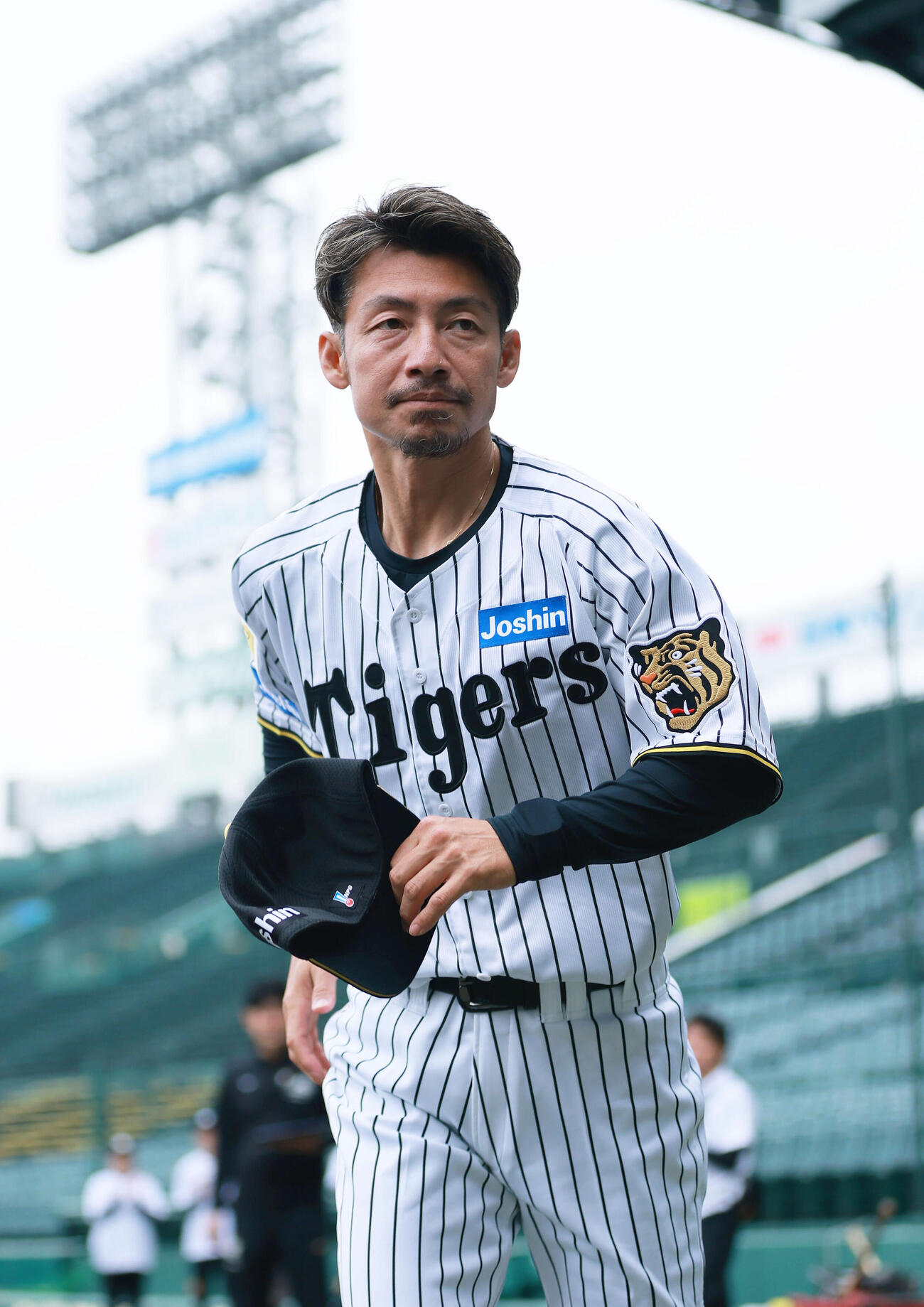 甲子園トライアルベースボールに参加する阪神OB鳥谷敬氏（撮影・上山淳一）