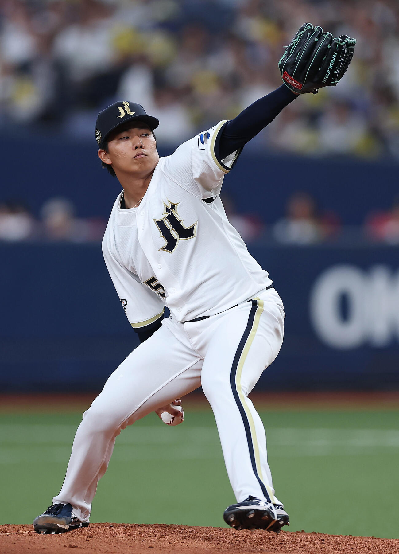 オリックス対日本ハム　力投するオリックス先発の宮国凌空（撮影・前田充）