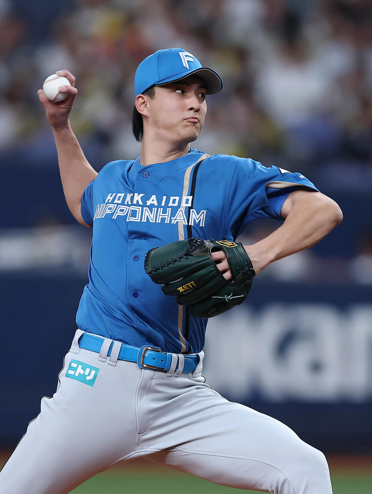 オリックス対日本ハム　力投する日本ハム先発の達孝太（撮影・前田充）