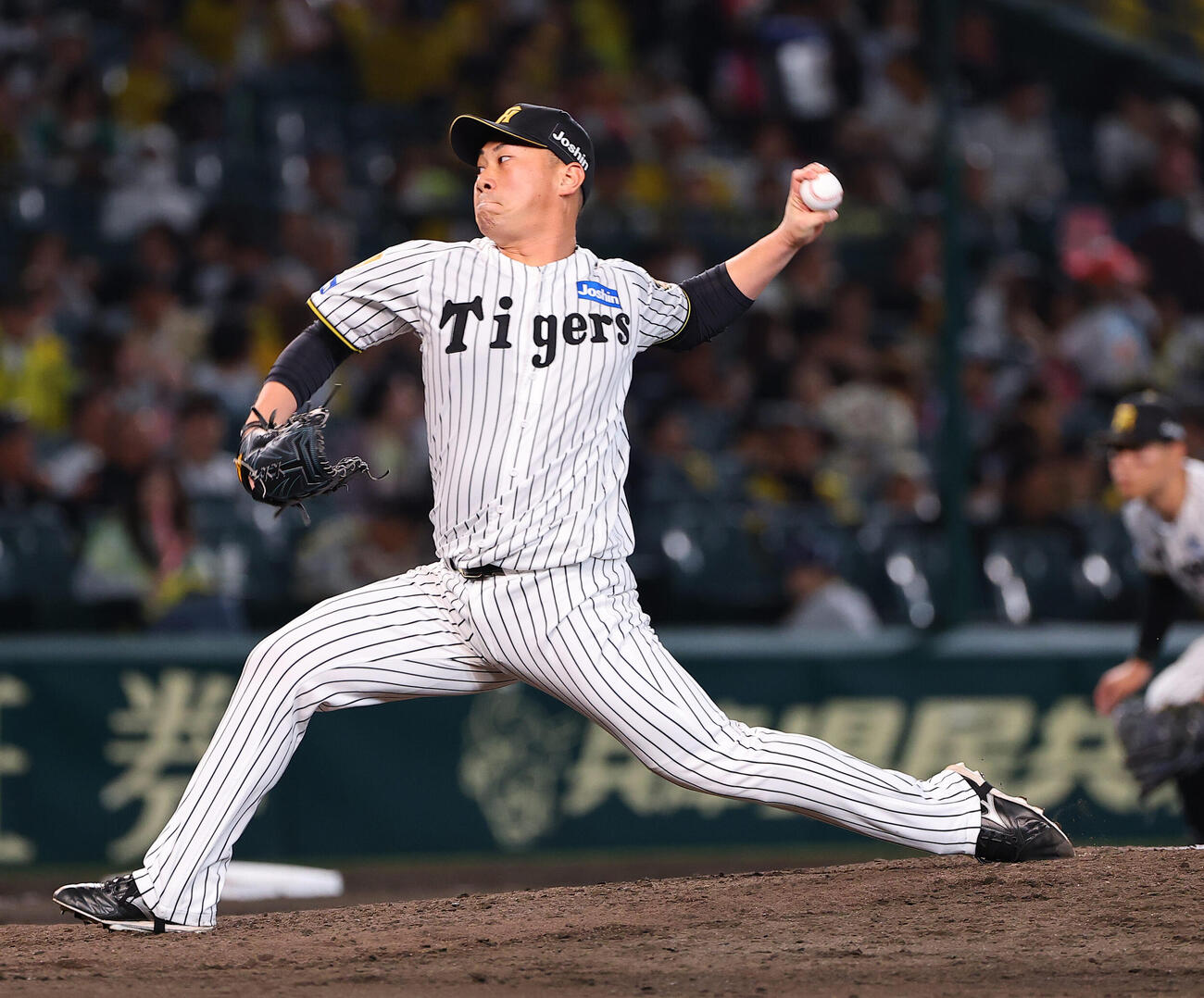 阪神対DeNA　阪神3番手の桐敷拓馬（撮影・上田博志）
