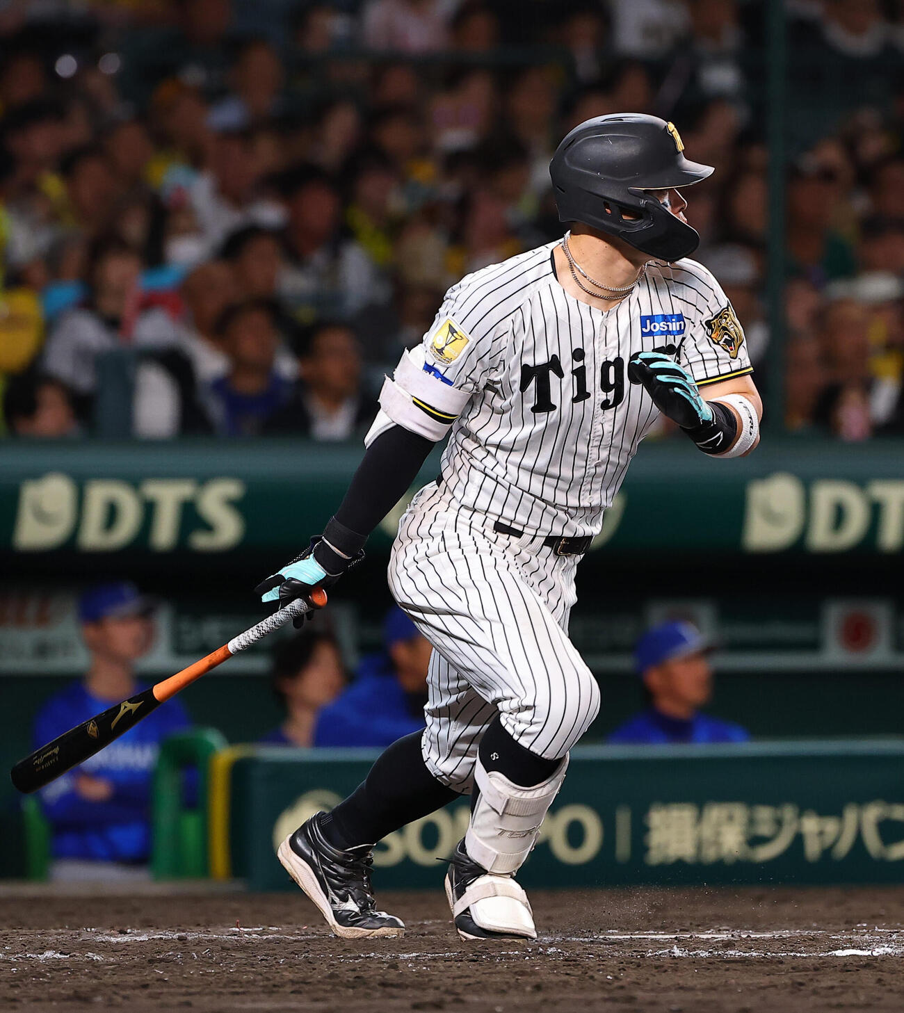 阪神対DeNA 8回裏阪神無死、佐藤輝明は安打を放つ（撮影・上田博志）