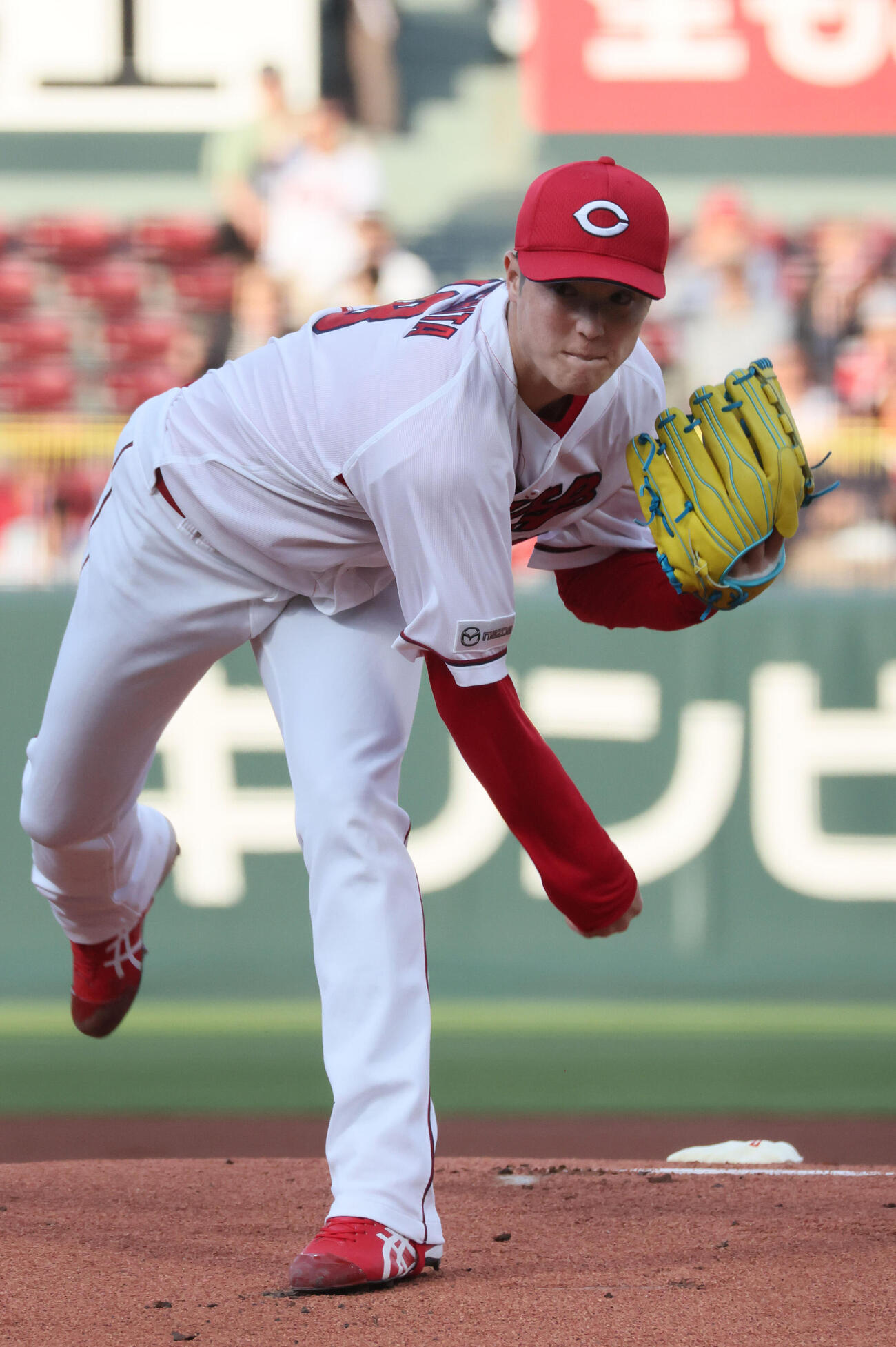 広島対ヤクルト　広島先発の森下暢仁（撮影・加藤孝規）