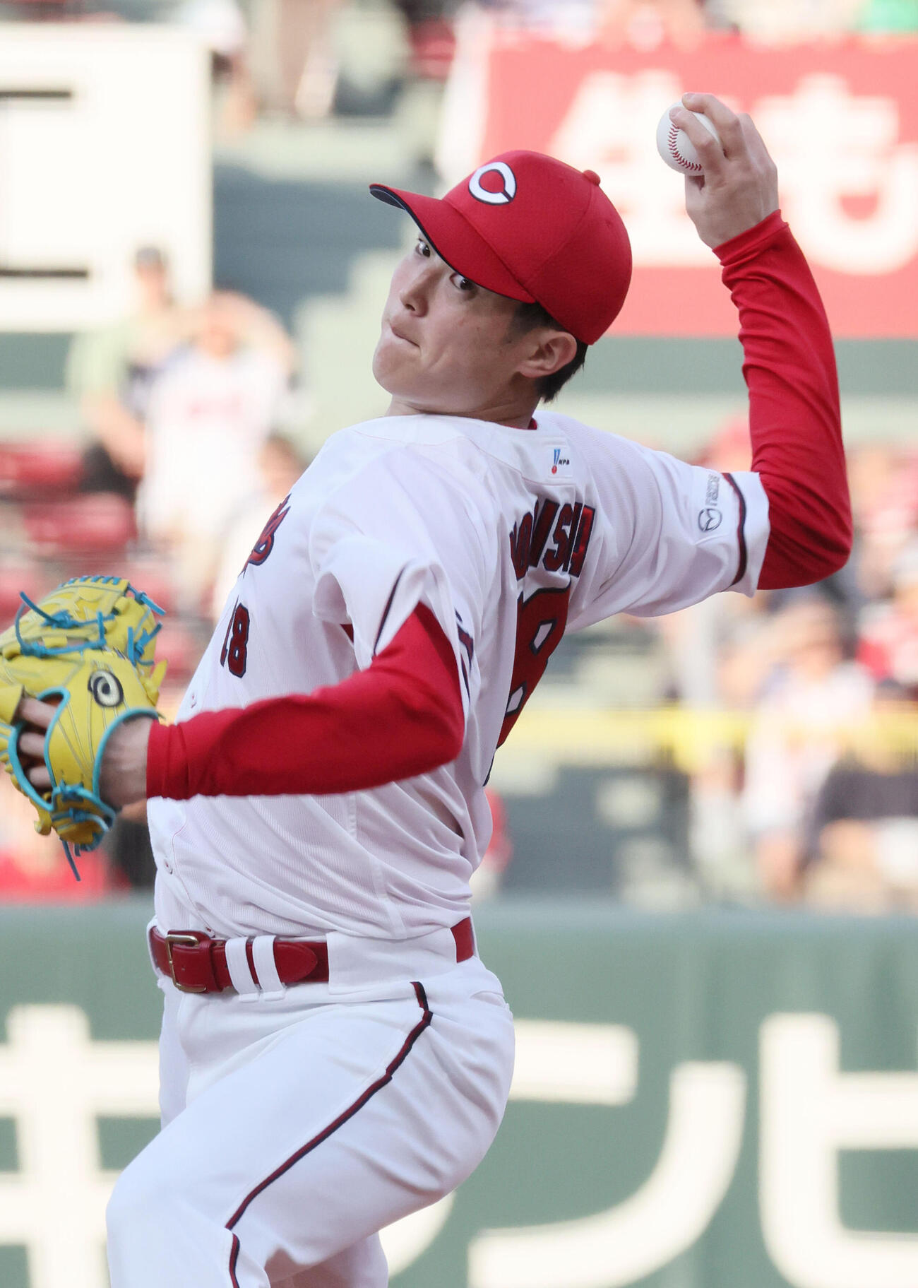 広島対ヤクルト　広島先発の森下暢仁（撮影・加藤孝規）