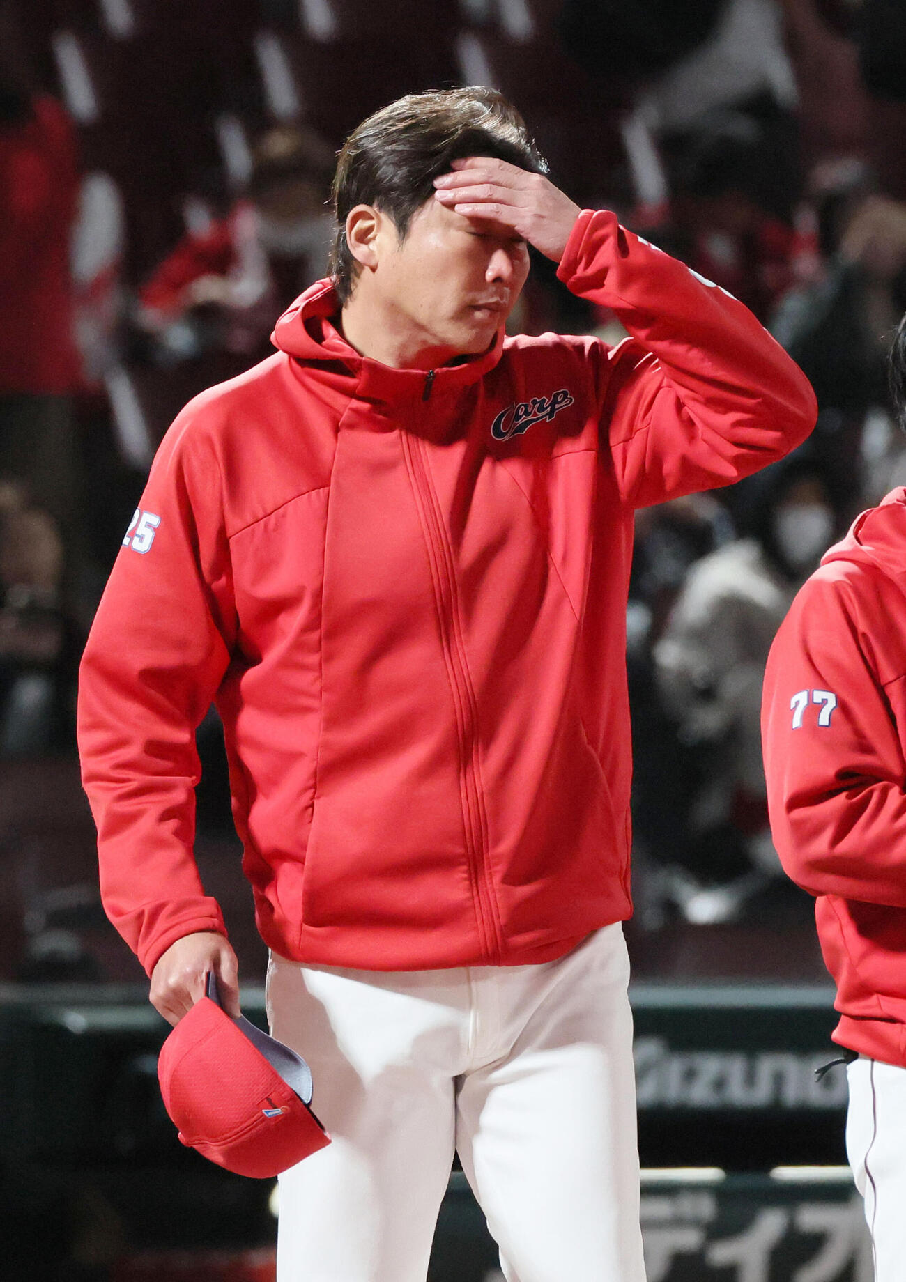 広島対ヤクルト　敗れた新井貴浩監督（撮影・加藤孝規）