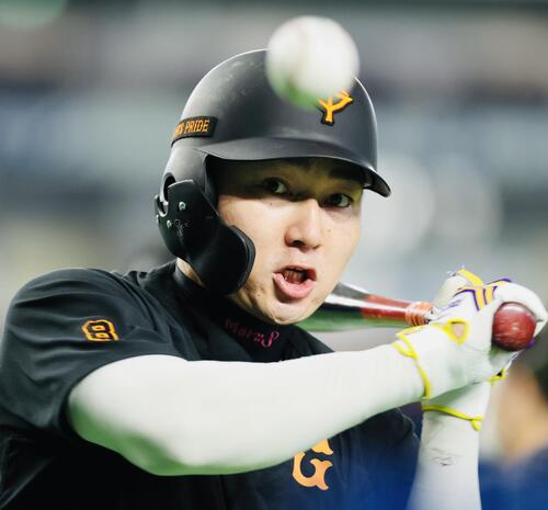 【巨人】丸佳浩が1軍試合前練習に合流　ファームで15試合、打率3割1分6厘、1本塁打