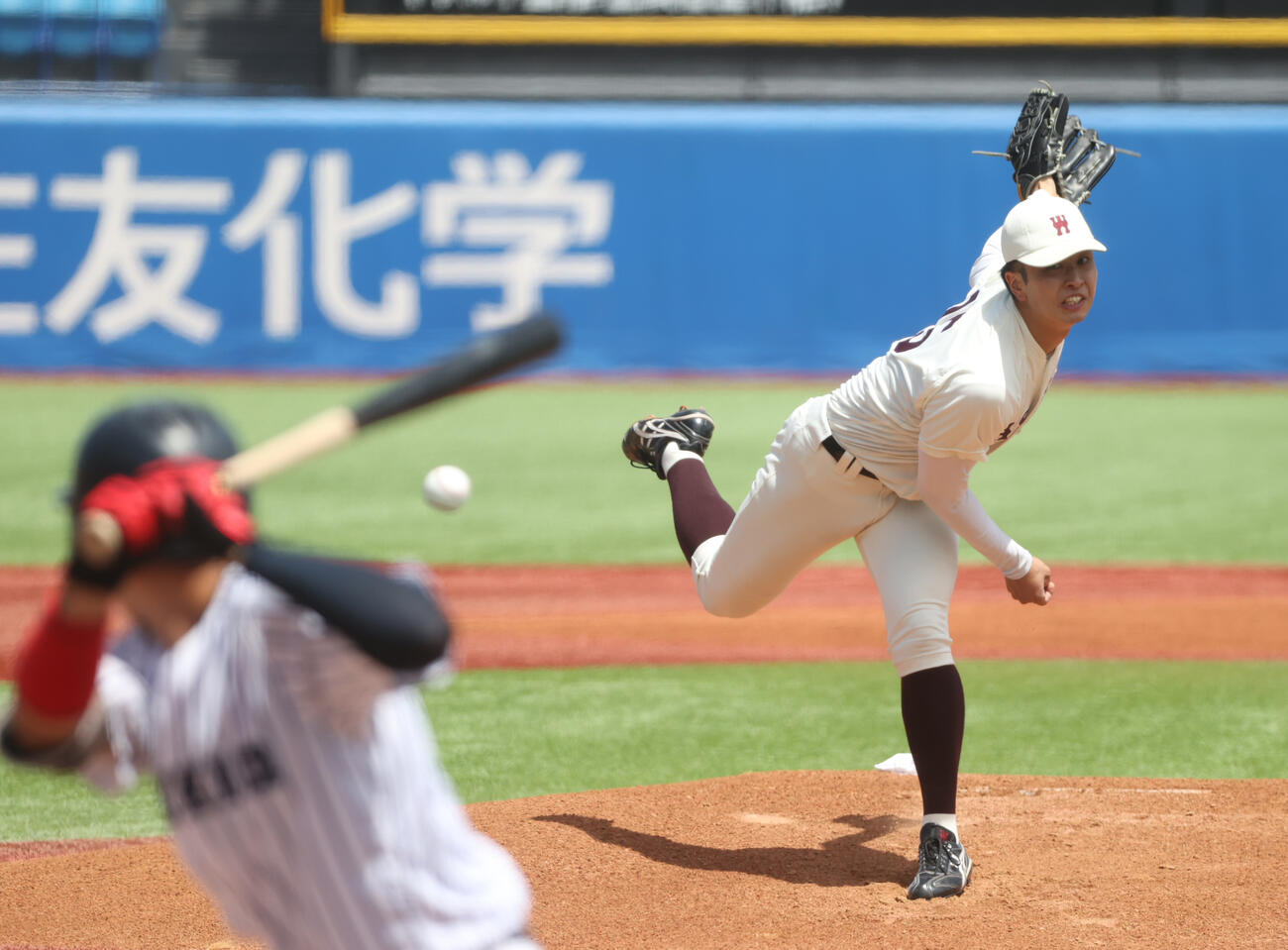 立大対早大　先発した早大・高橋煌稀