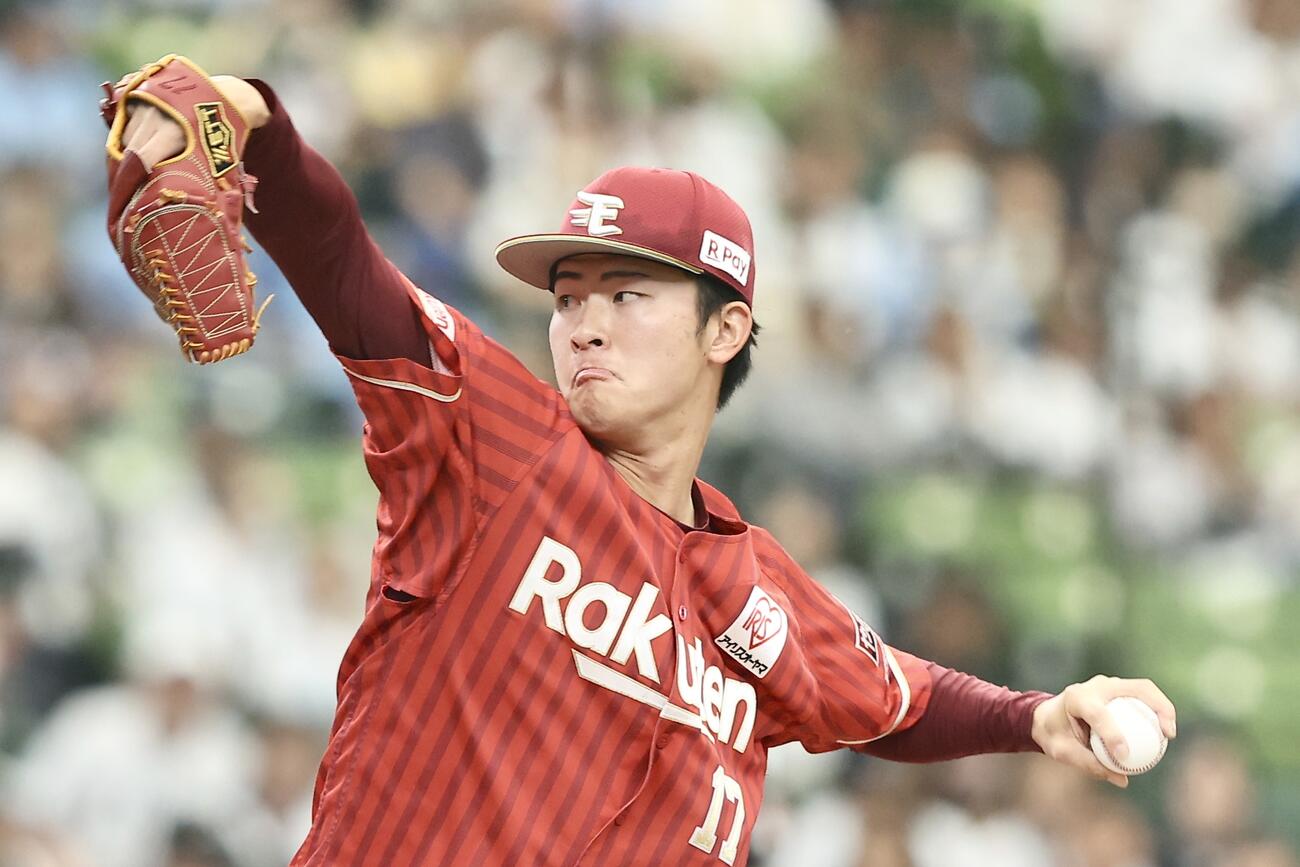 西武対楽天　先発登板する楽天古謝樹（撮影・河田真司）