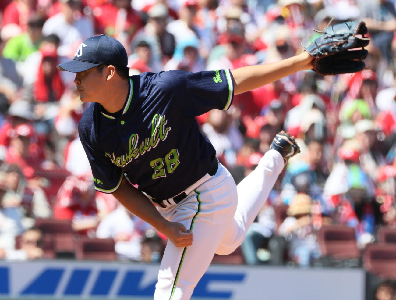 広島対ヤクルト　ヤクルト先発の松本健吾（撮影・加藤孝規）