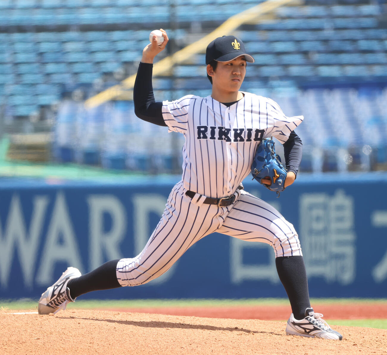 立大対早大　先発した立大・道本想＝2026年5月9日