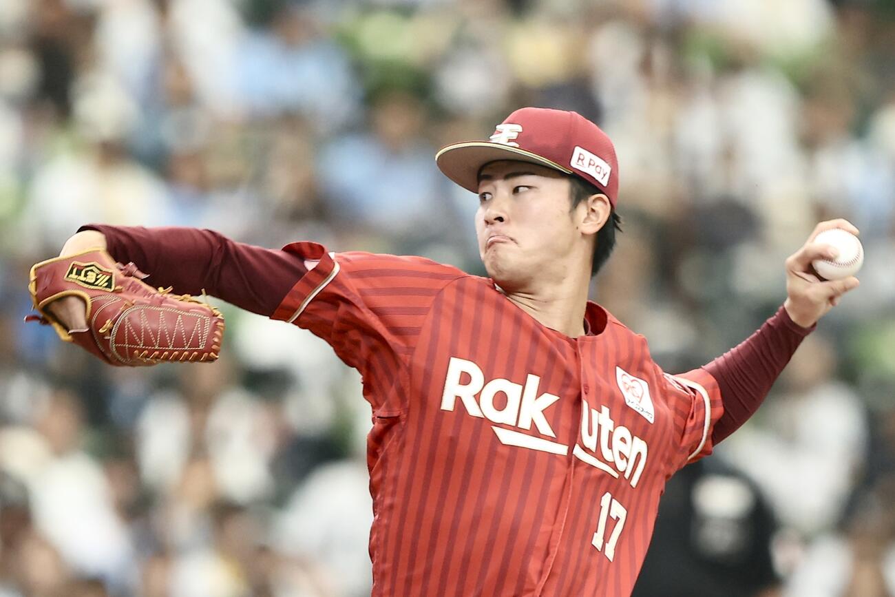 西武対楽天　先発登板する楽天古謝樹（撮影・河田真司）