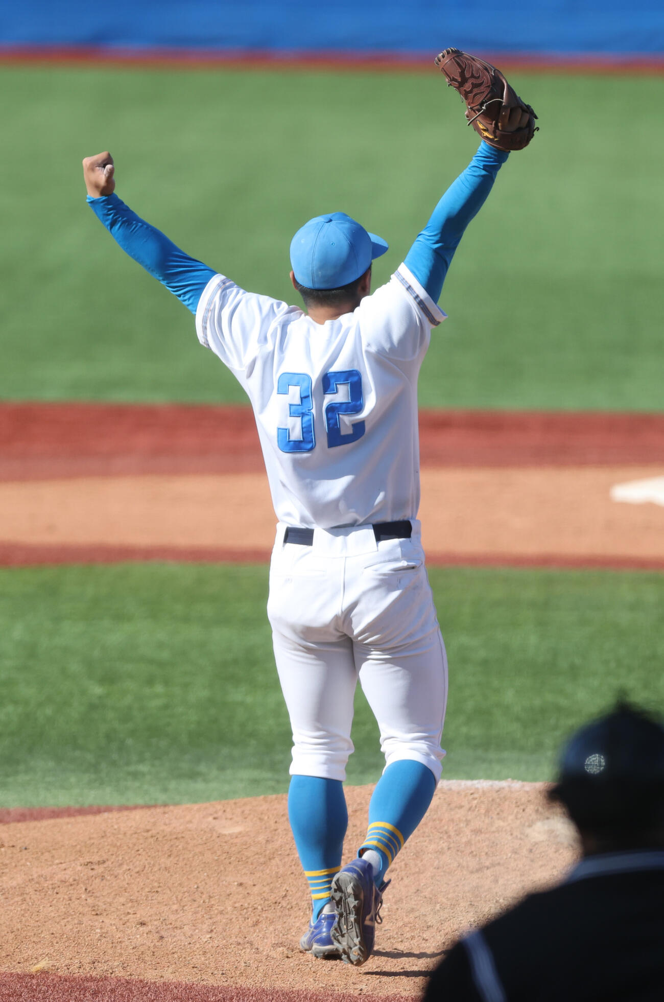 東大対法大7安打1失点の完投勝利を挙げた東大・松本慎之介＝2026年5月9日