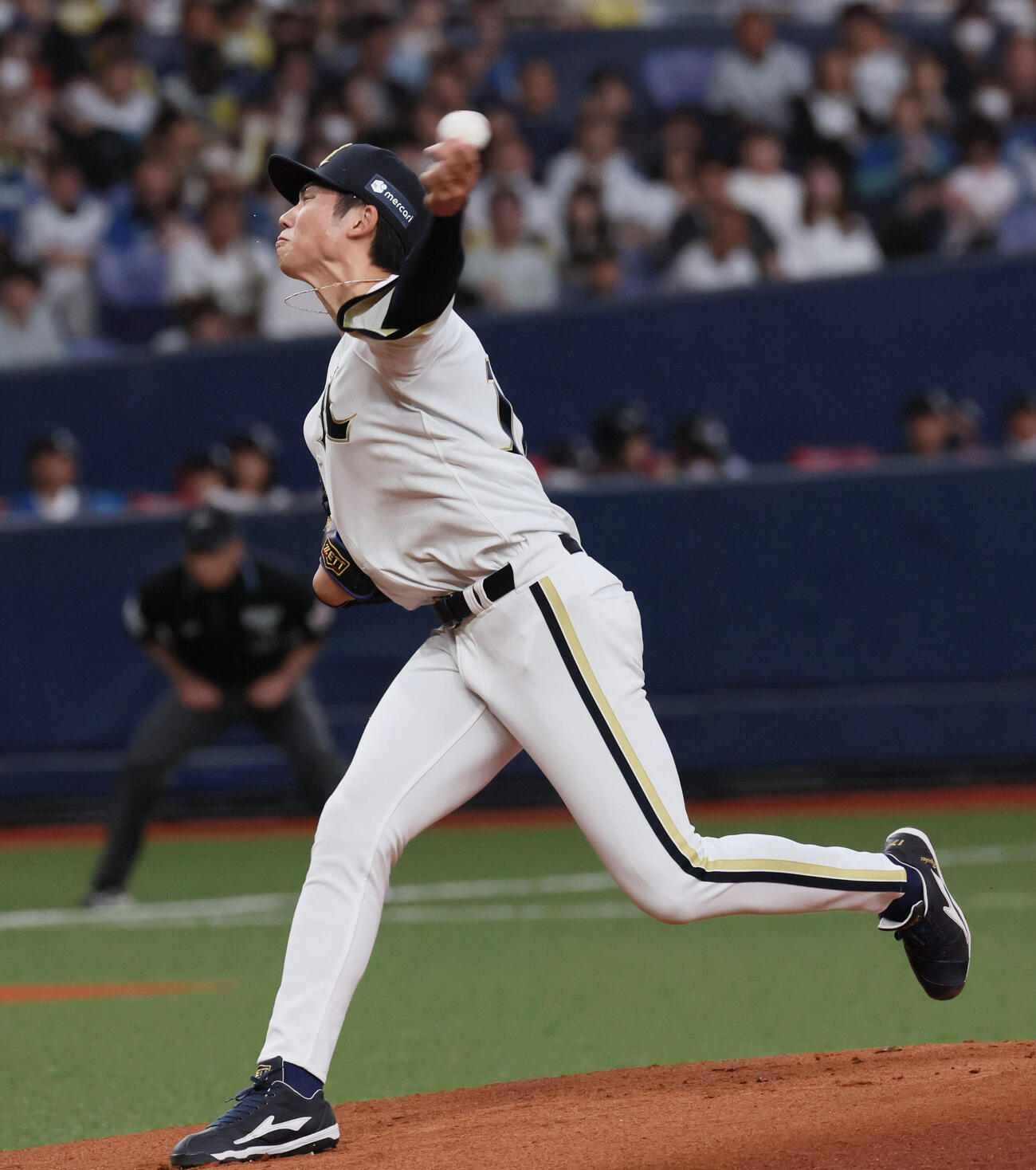 オリックス対日本ハム　オリックス先発の曽谷龍平（撮影・宮崎幸一）