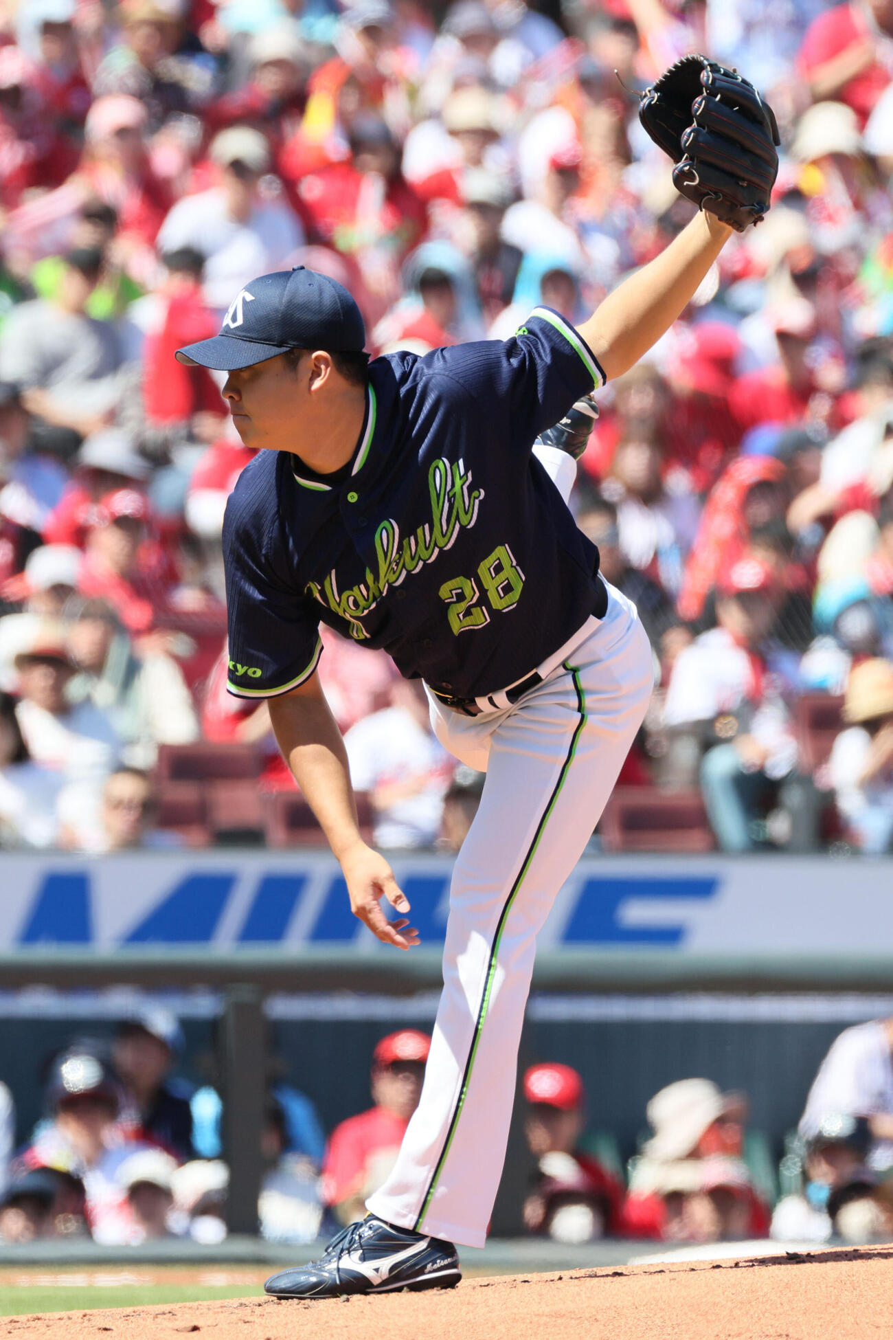 広島対ヤクルト　ヤクルト先発の松本健吾（撮影・加藤孝規）