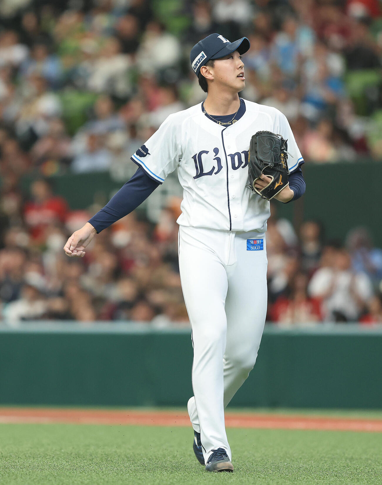 西武対楽天　6回表を抑える黒田将矢（撮影・河田真司）