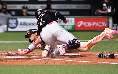 【ソフトバンク】周東佑京が本盗！自らの適時三塁打の後、足を生かし２点差追いつく