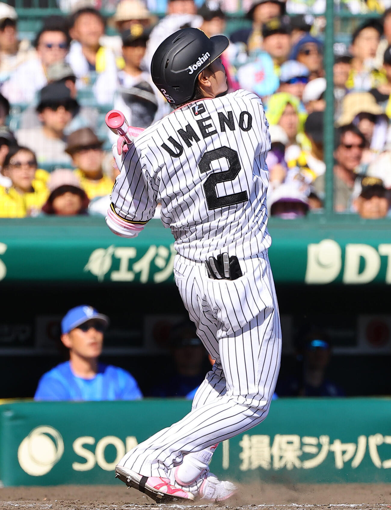 阪神対DeNA 5回裏阪神無死一塁、梅野隆太郎は安打を放つ（撮影・上田博志）