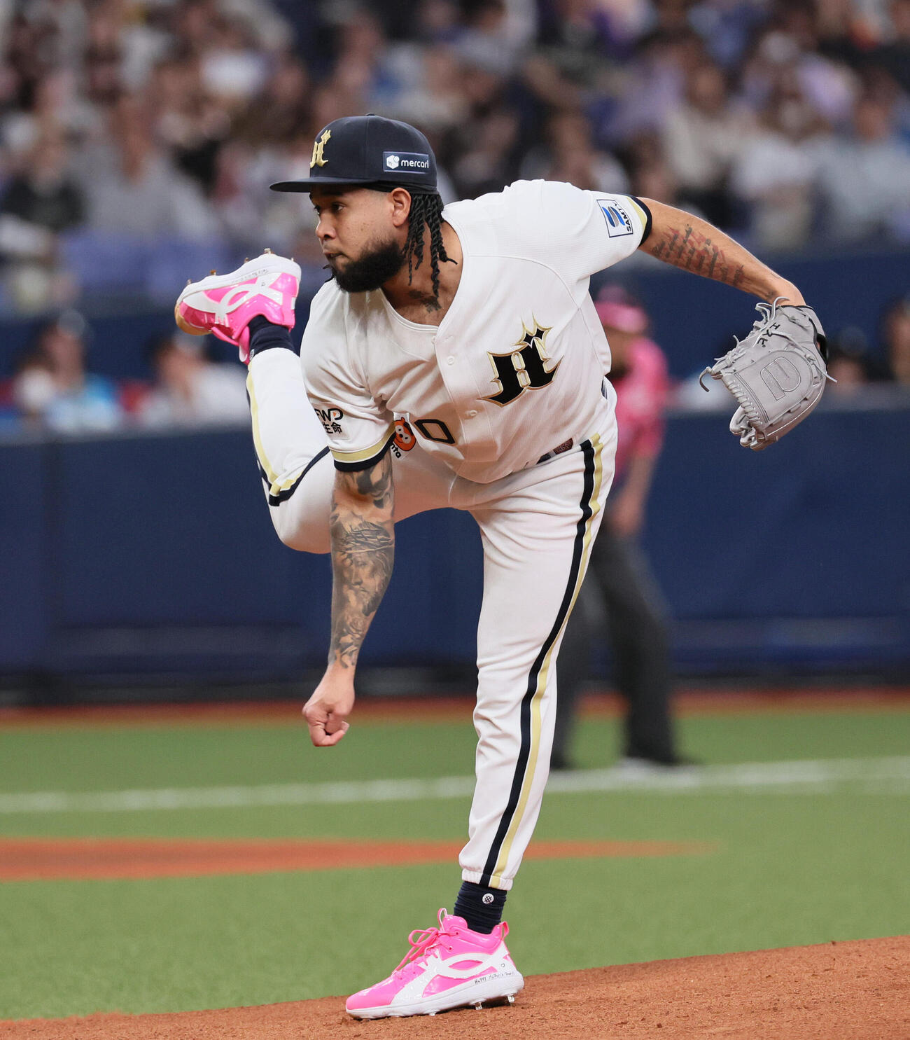 オリックス対日本ハム　オリックス先発のアンダーソン・エスピノーザ（撮影・宮崎幸一）