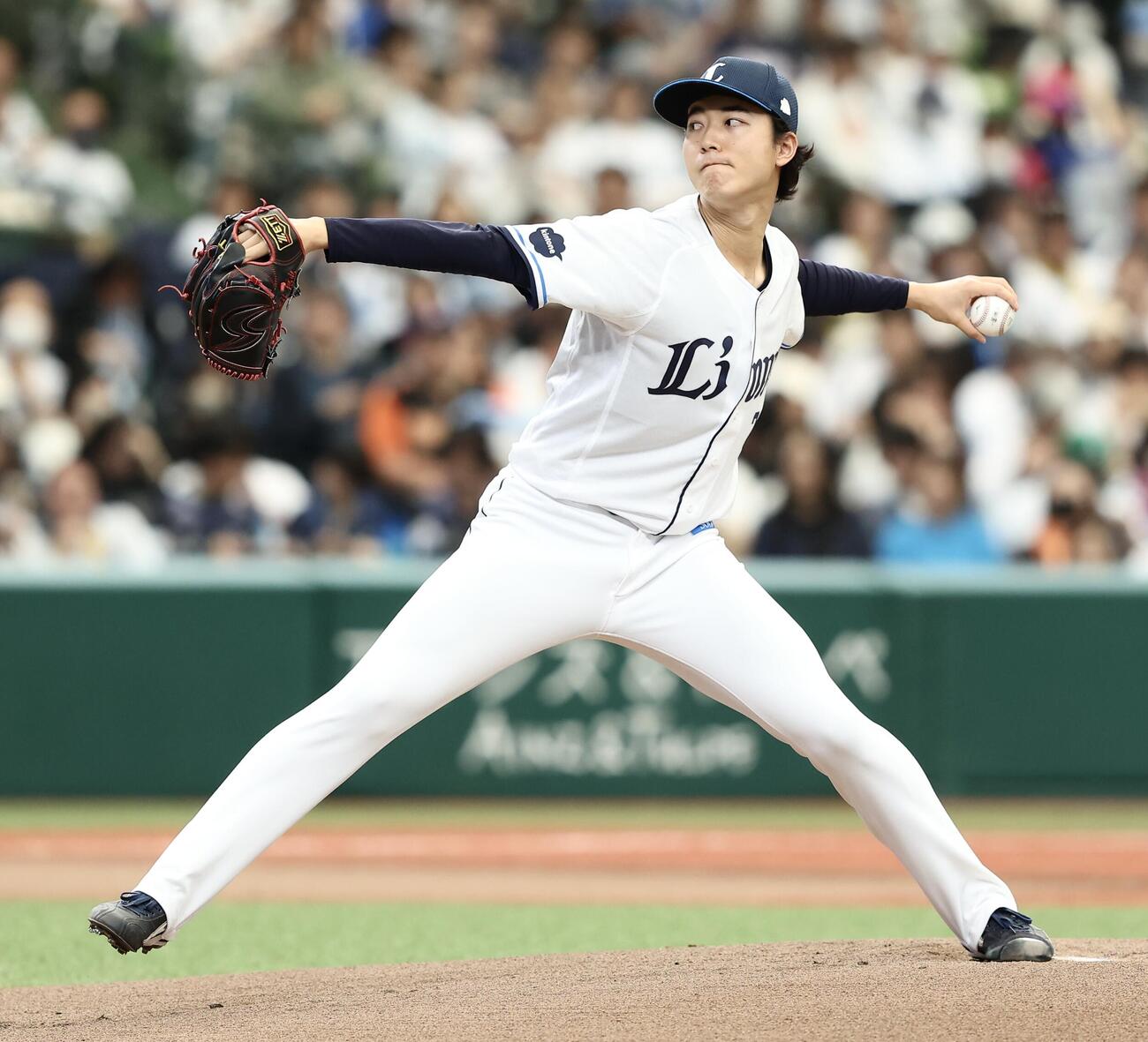 西武対楽天　先発登板する西武菅井信也（撮影・河田真司）