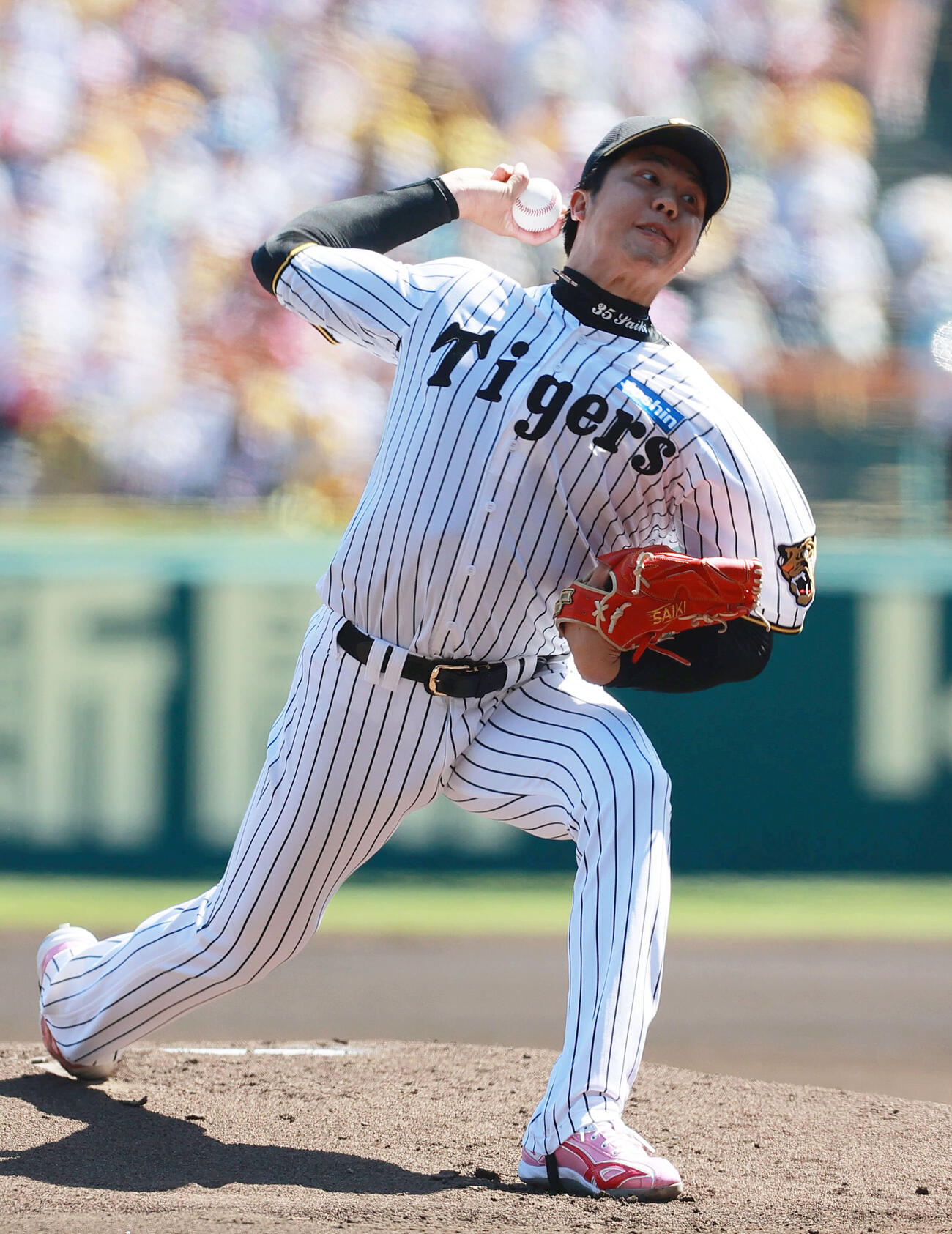 阪神対DeNA　阪神先発の才木浩人（撮影・上山淳一）