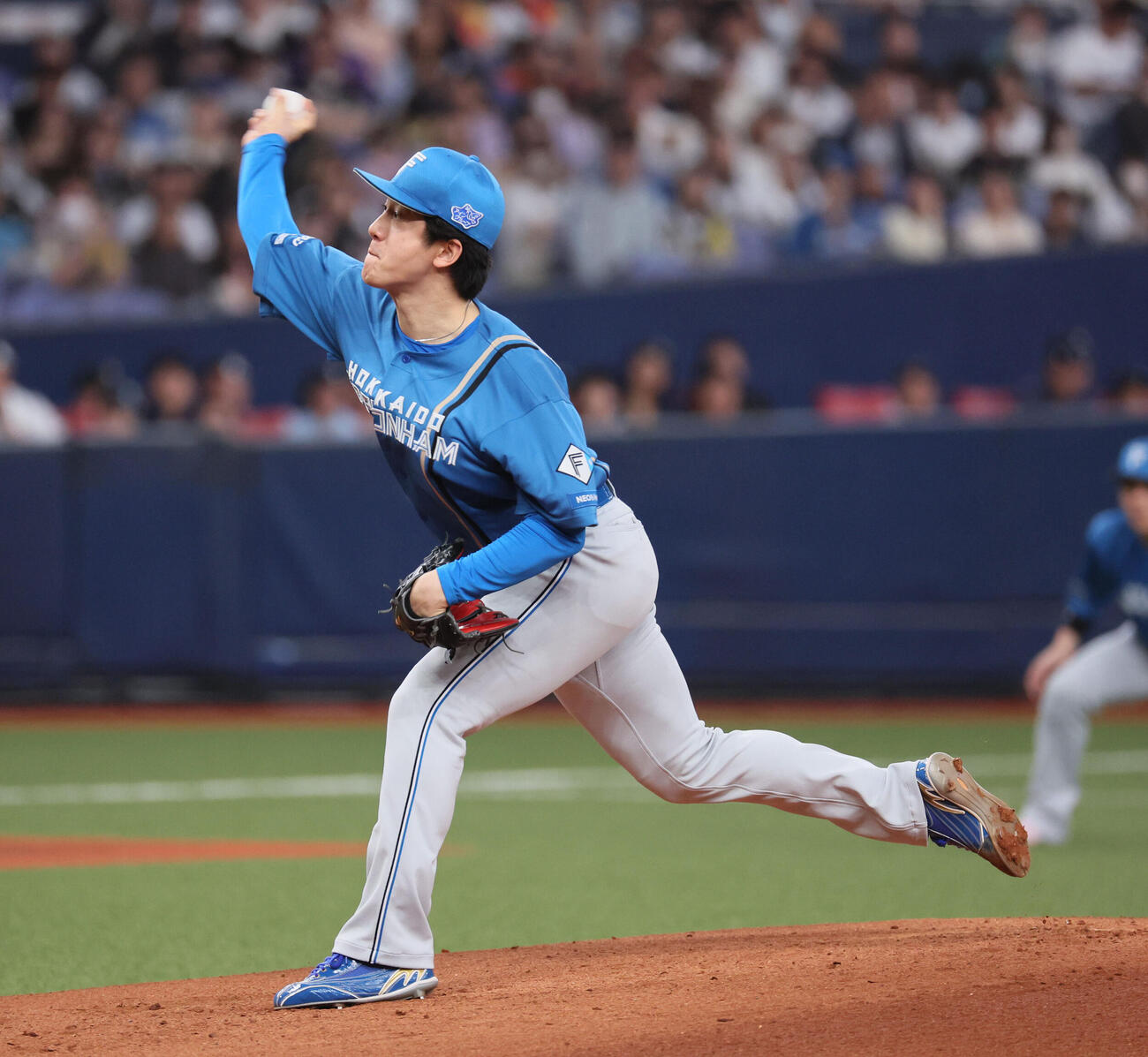 オリックス対日本ハム　日本ハム先発の北山亘基（（撮影・宮崎幸一）
