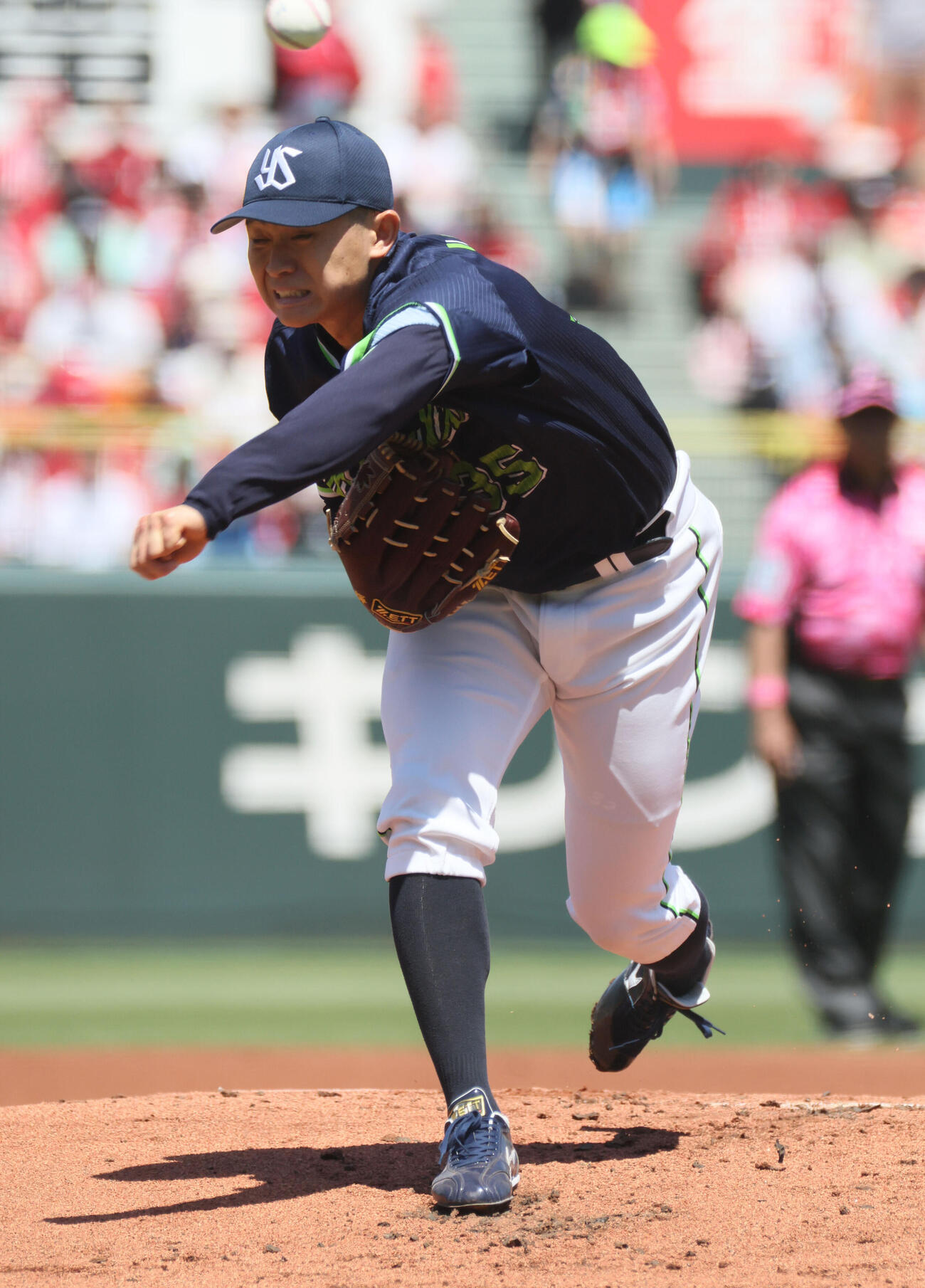 広島対ヤクルト　ヤクルト先発の石原勇輝（撮影・加藤孝規）