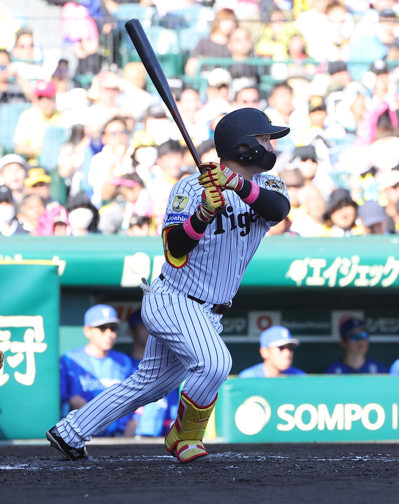 阪神対DeNA 7回裏阪神1死二塁、嶋村麟士朗は適時打を放つ（撮影・上田博志）