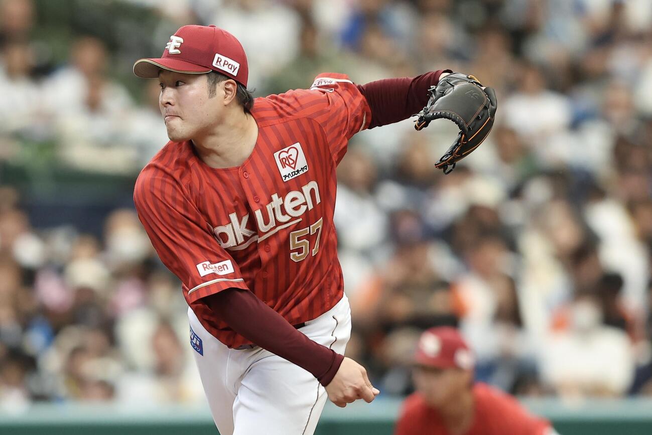 西武対楽天　先発登板する楽天滝中暸太（撮影・河田真司）