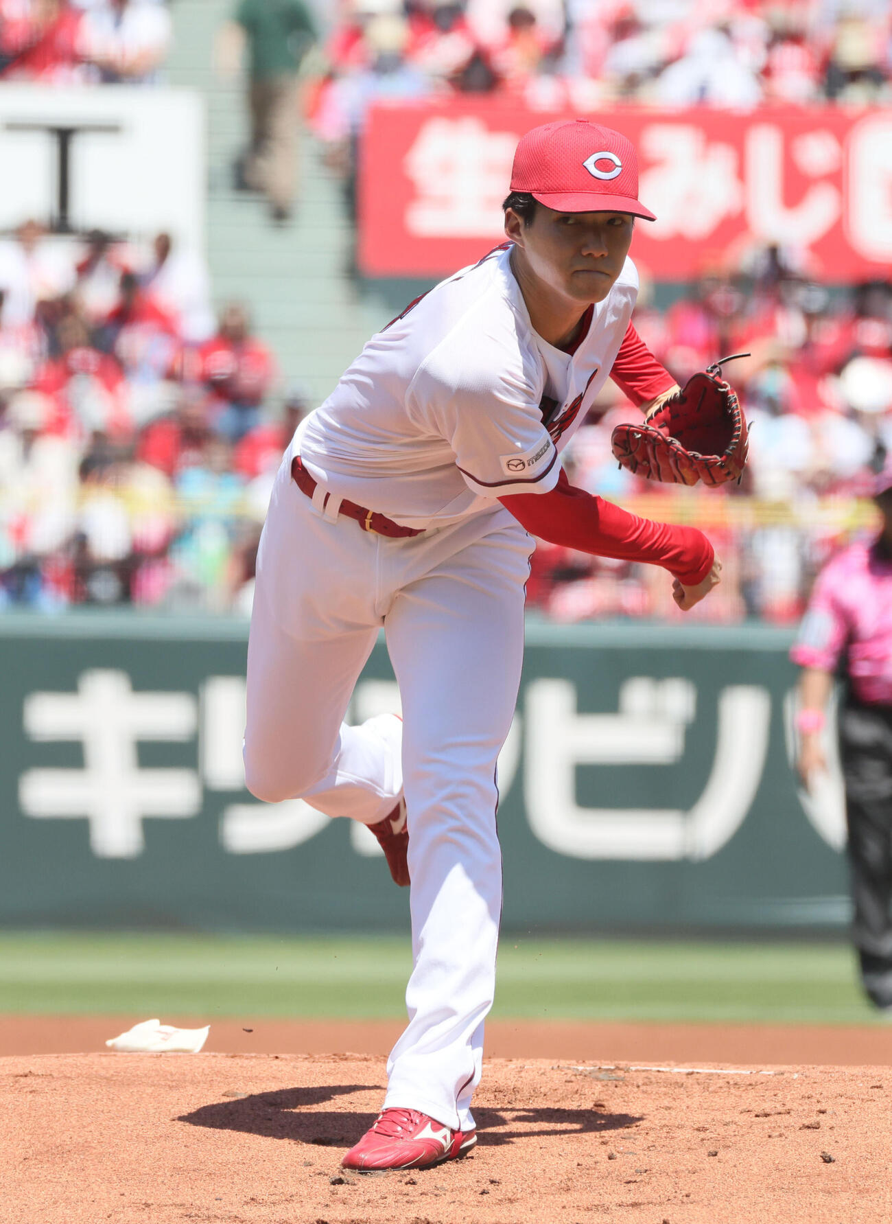 広島対ヤクルト　広島先発の赤木晴哉（撮影・加藤孝規）